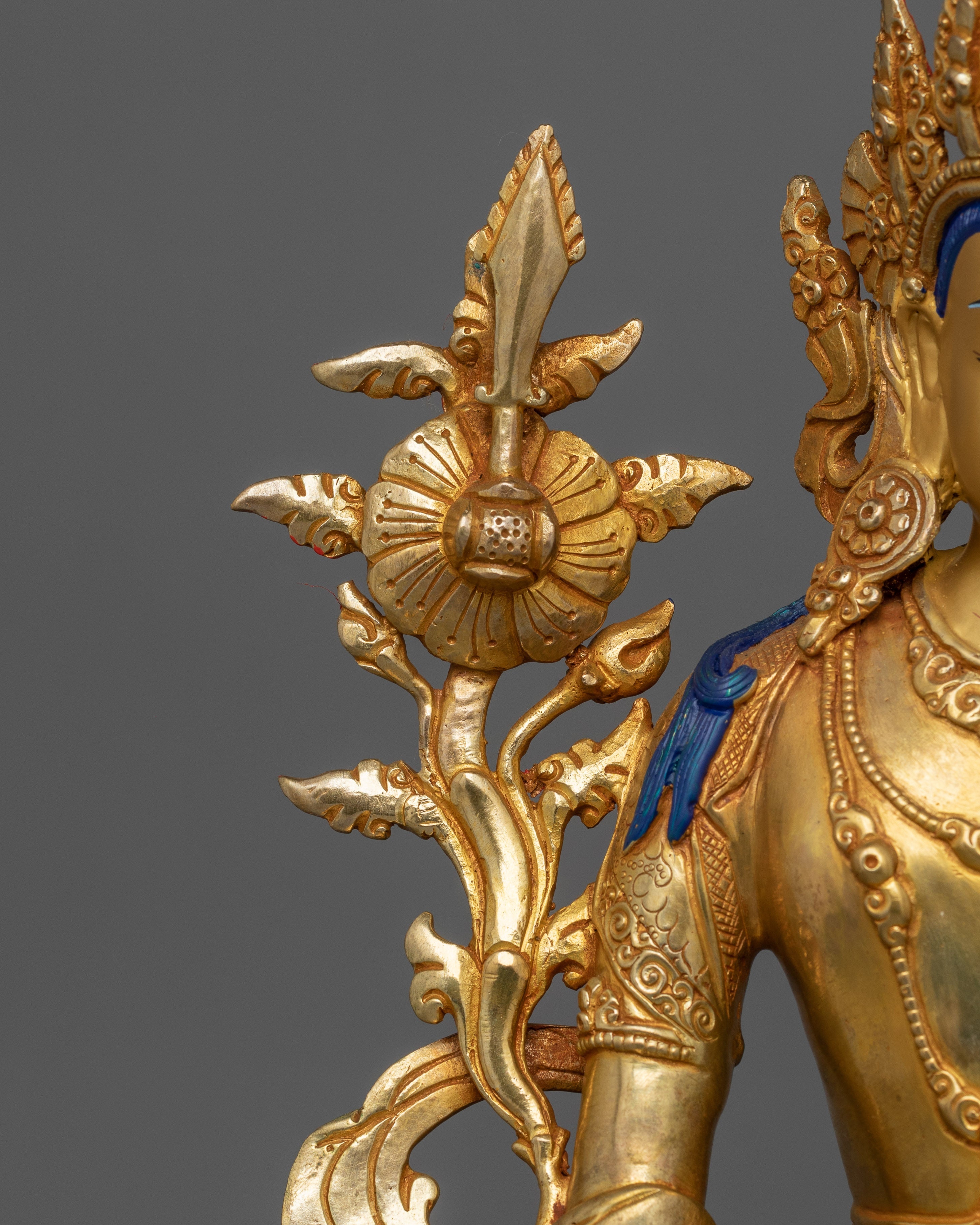Handmade Beautiful Bodhisattva Statue | Traditional Himalayan Art
