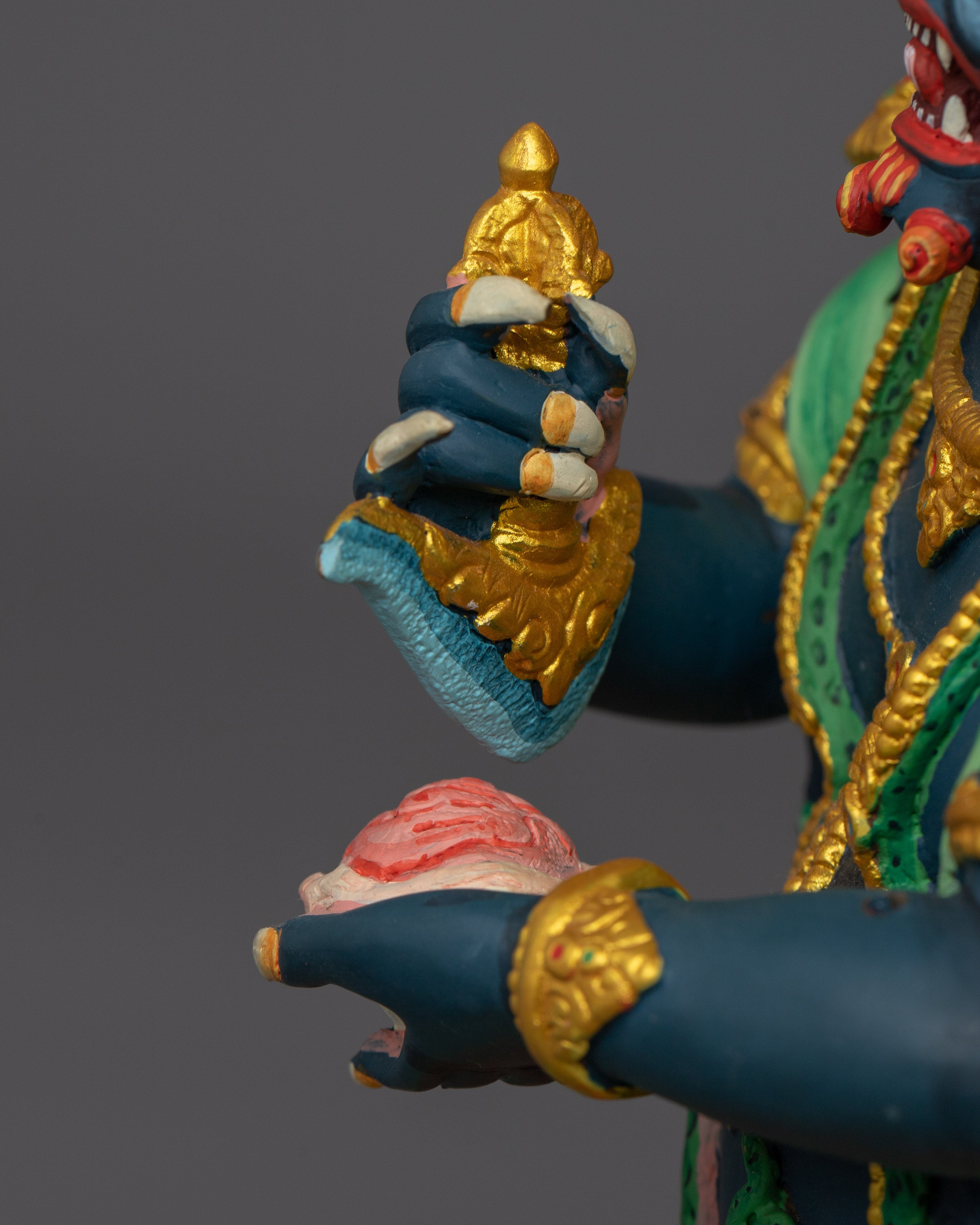 Sakya Mahakala Dharma Protector Statue | Wrathful Protector of the Dharma