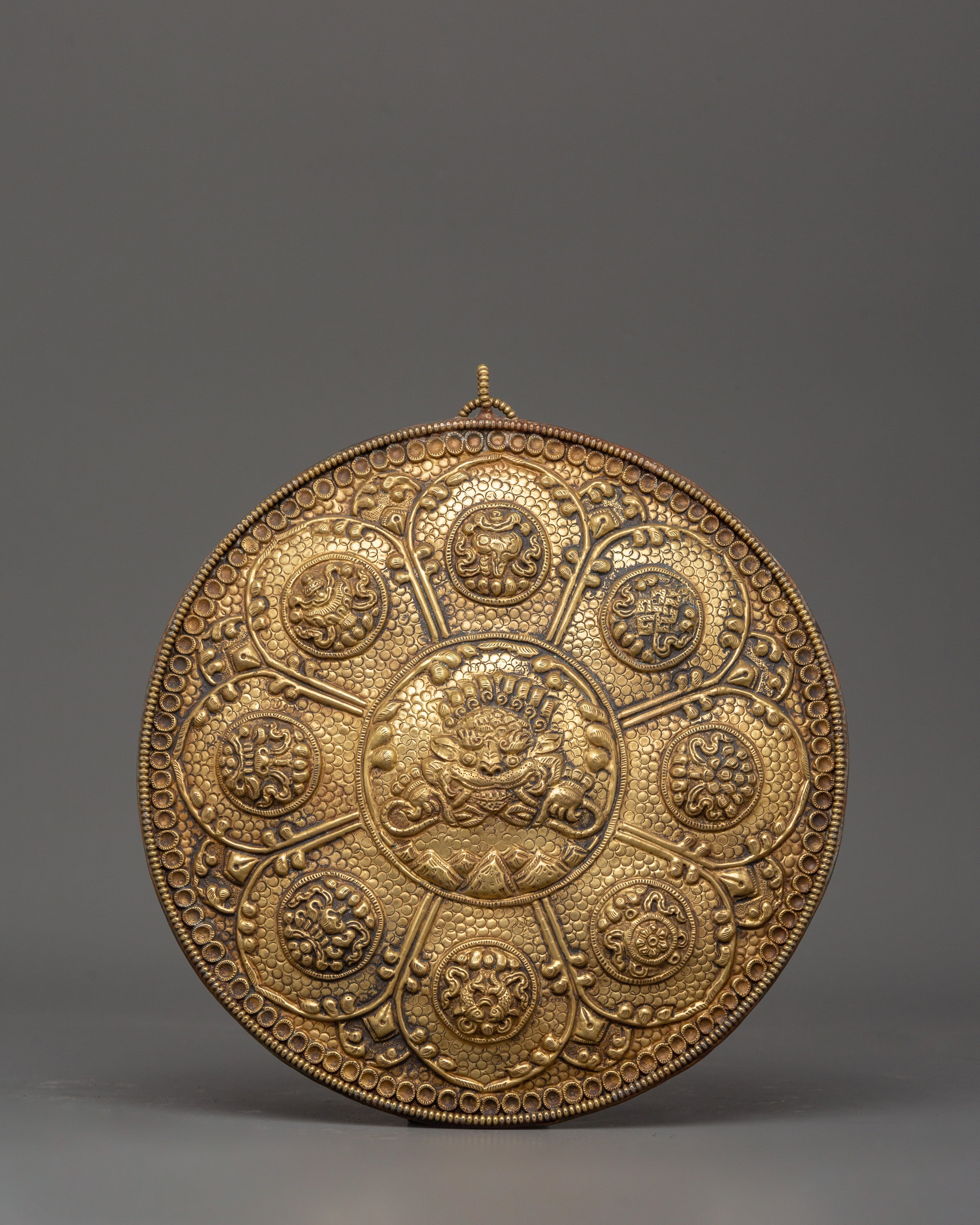 Brass Wall Hanging with Mahakala