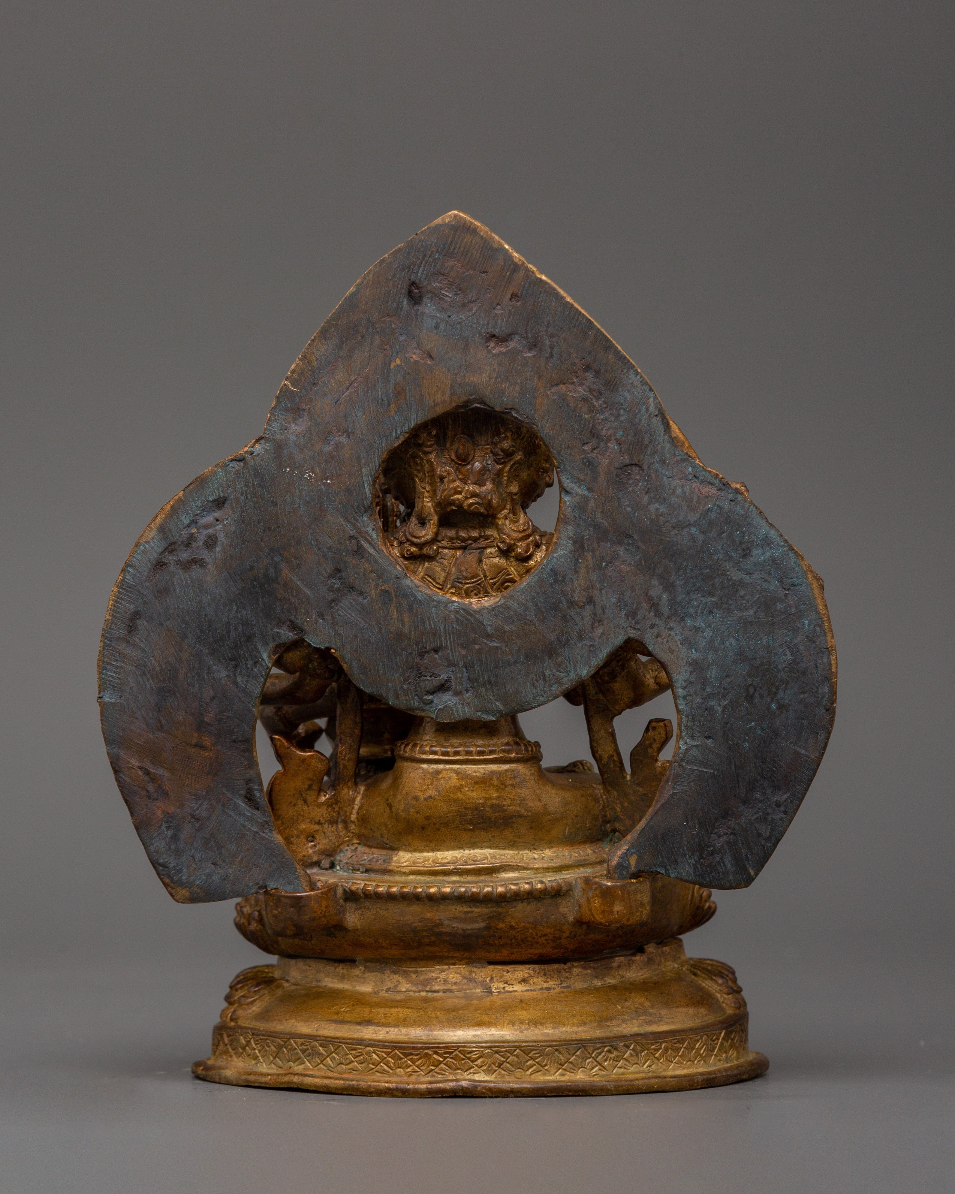 Maha Manjushri with Consort Statue | Antique Finish Craft