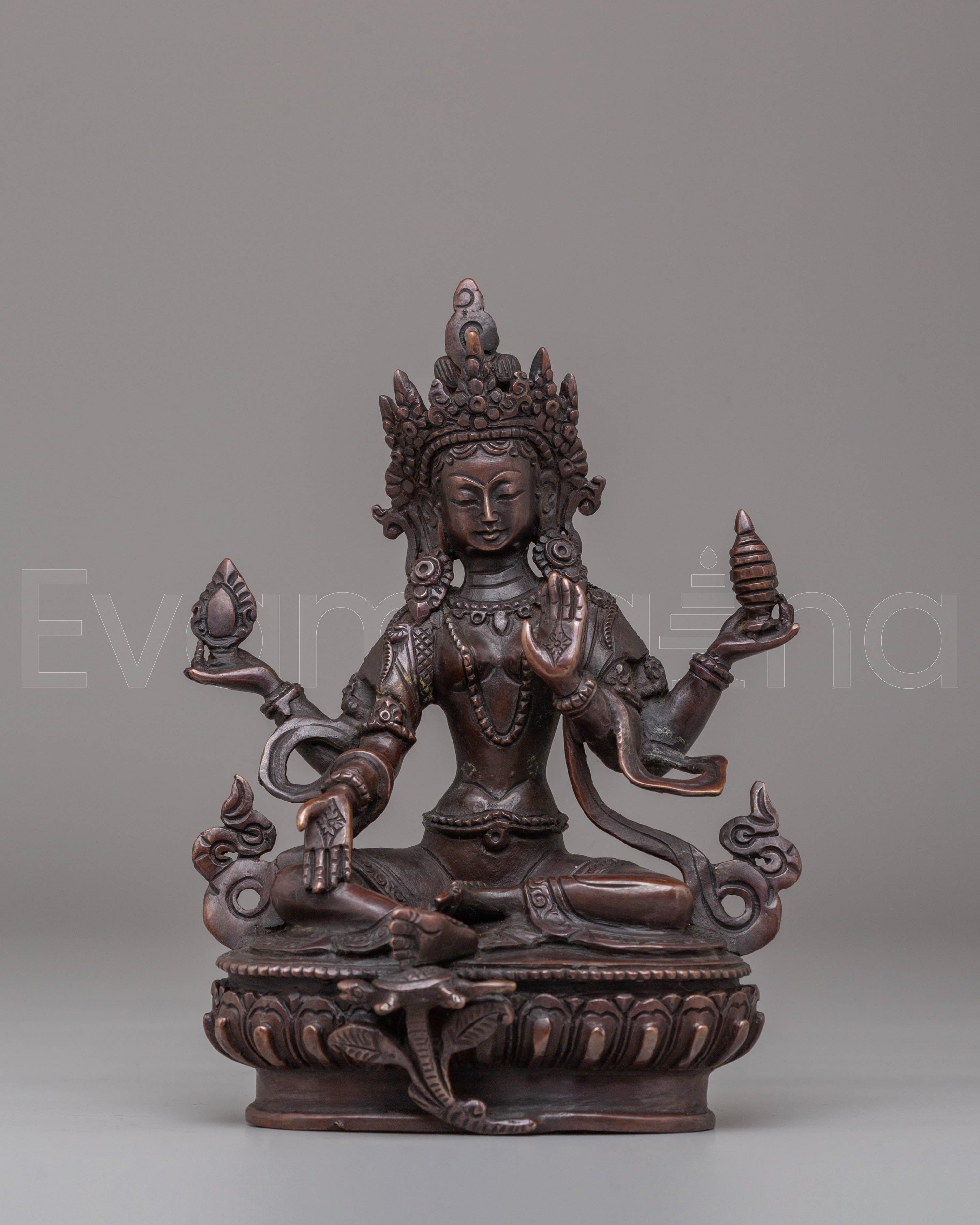 Handmade Wealth Deity Laxmi Statue