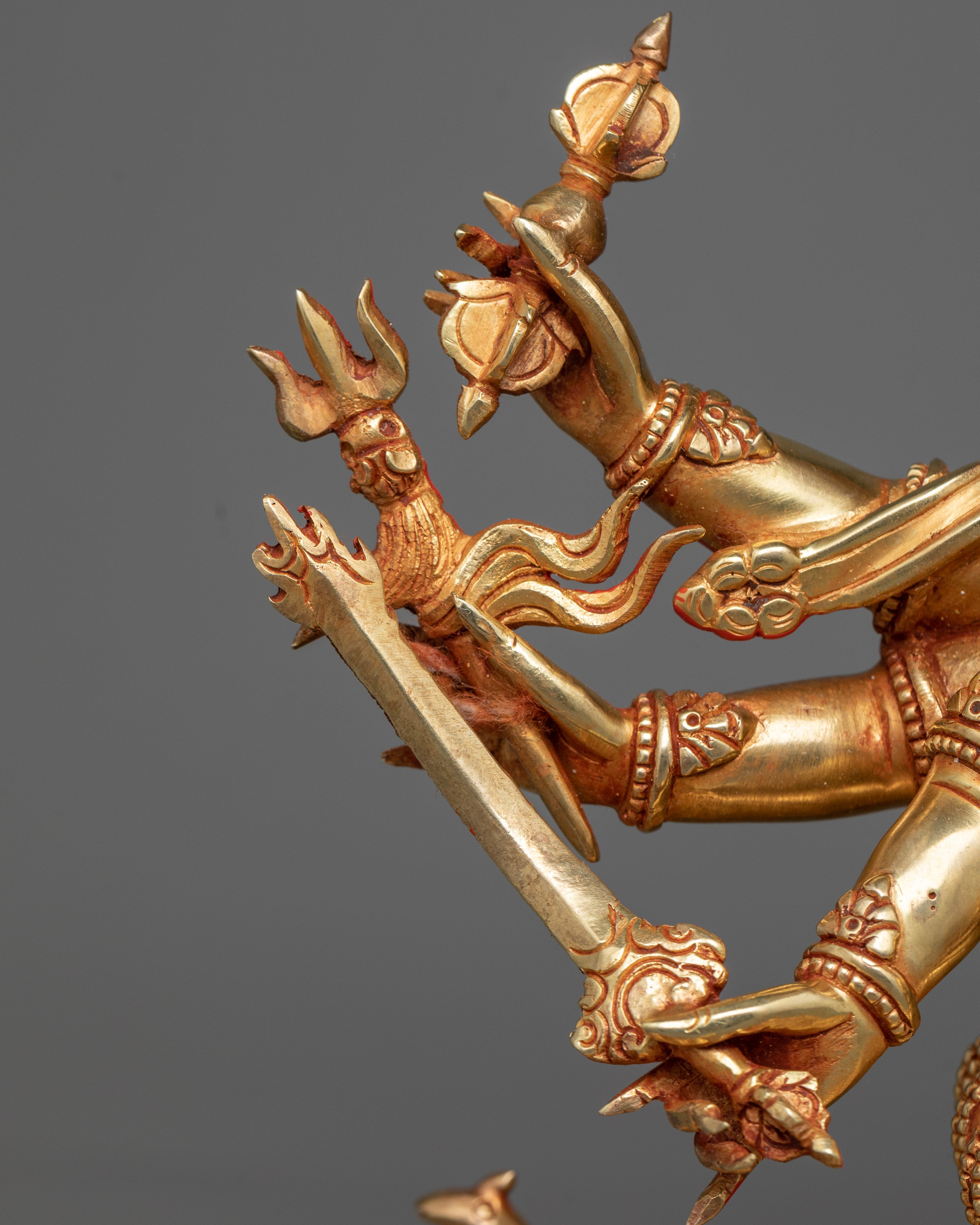 Hayagreeva Sculpture | 24K Gold Gilded Enlightenment