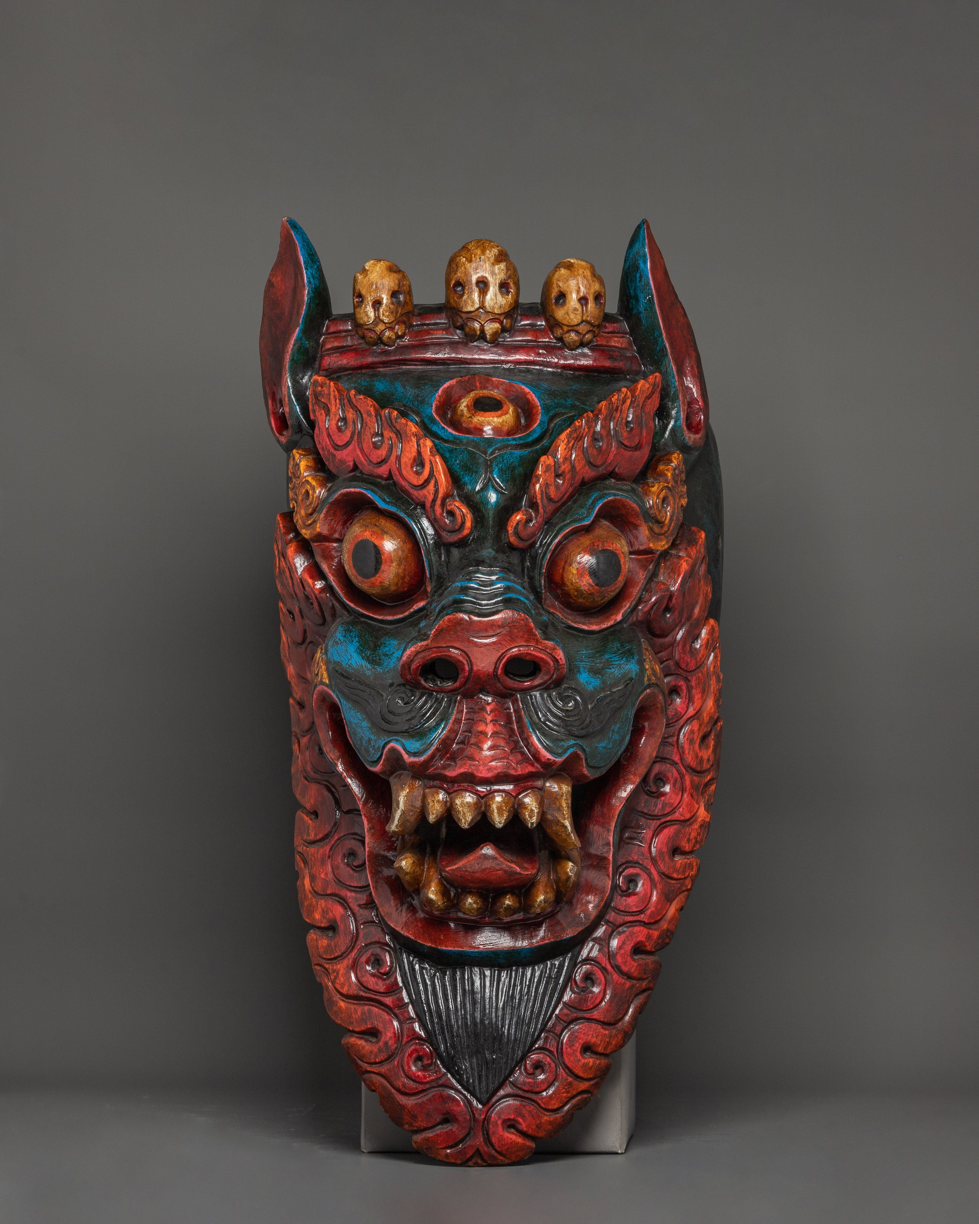 Snow Lion Wall Hanging Mask