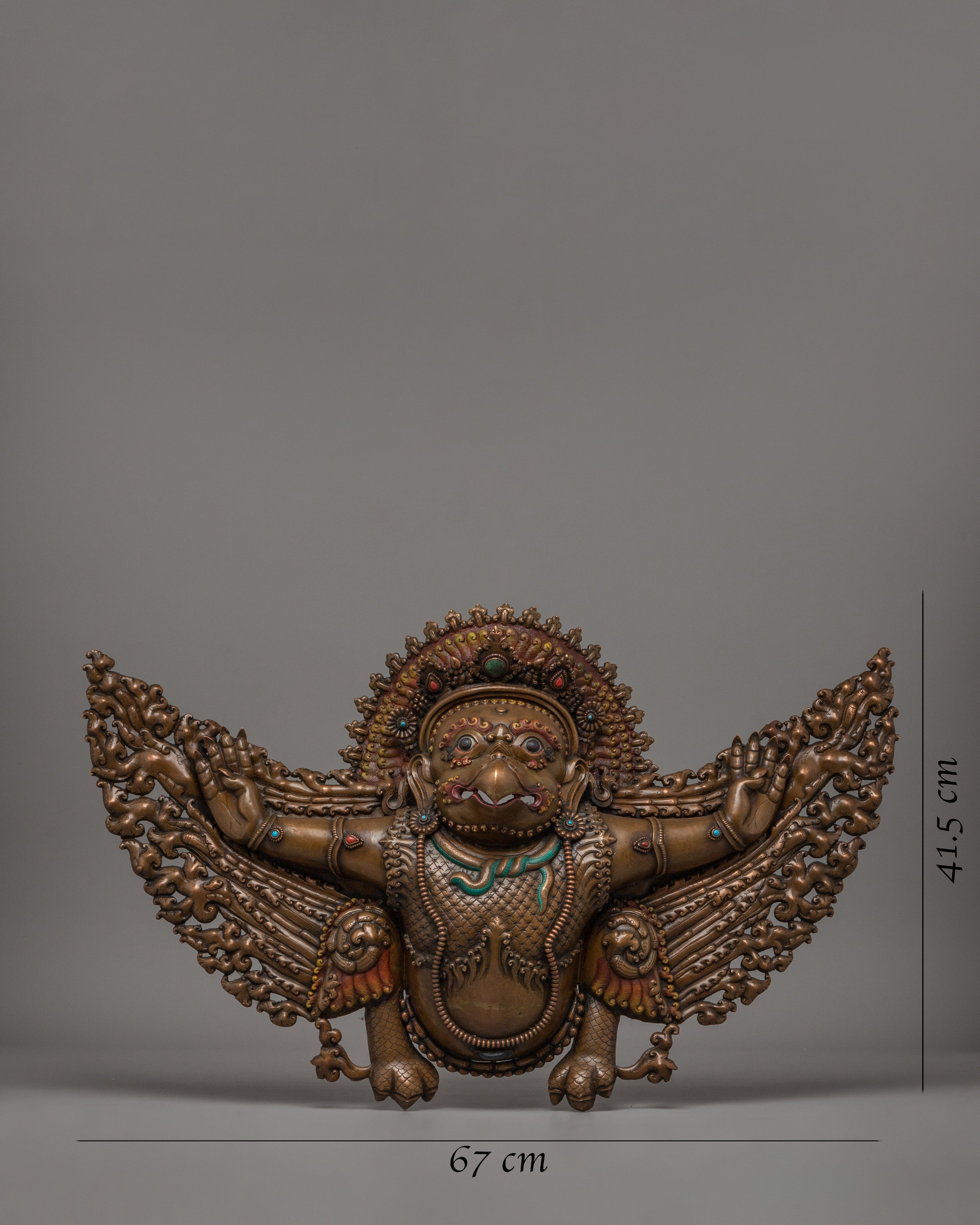 Copper Garuda Wall Hanging | Spiritual Home Altar Art