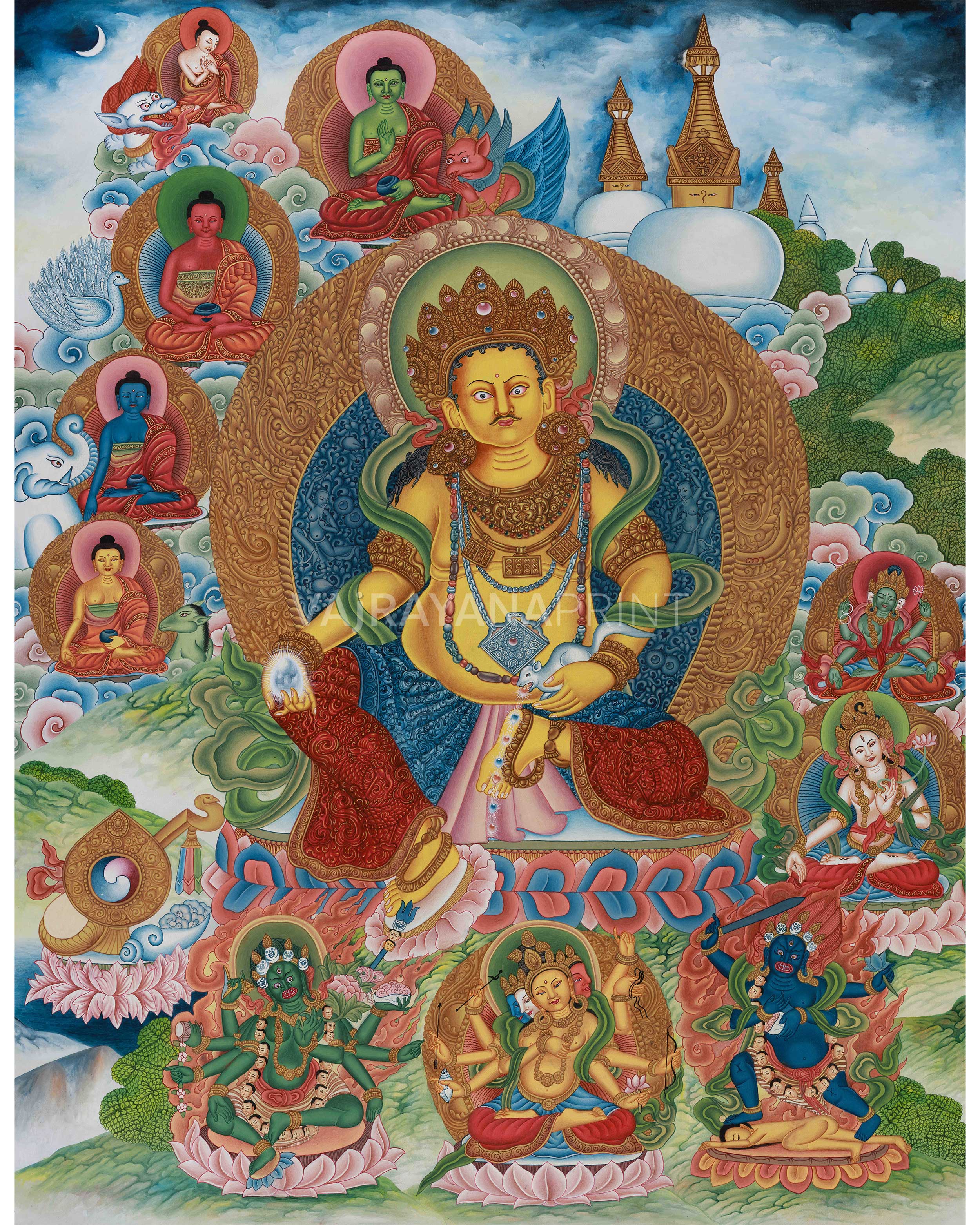 deity of wealth, yellow dzambhala