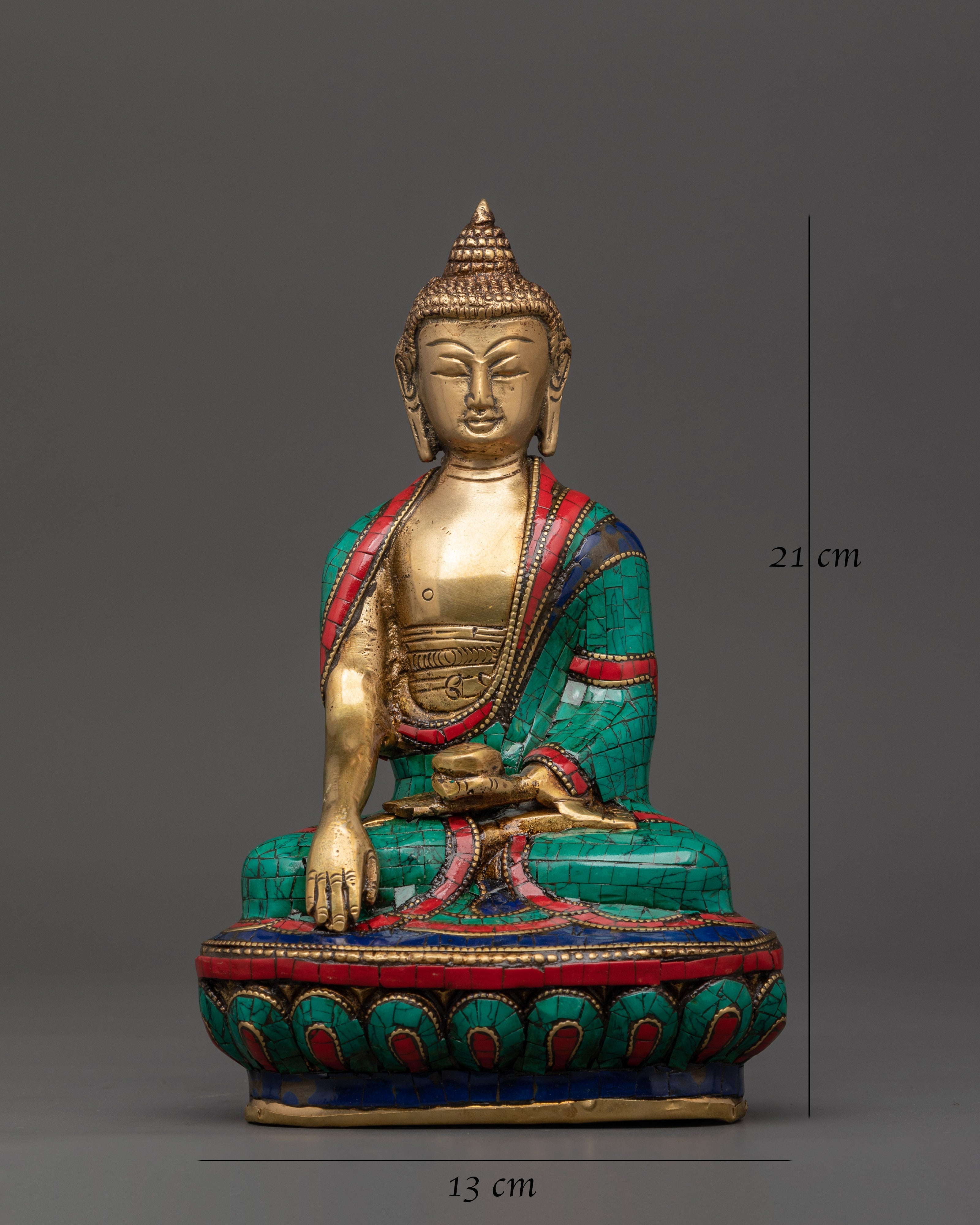 Shakyamuni Buddha Brass Statue | Enlightenment Symbol