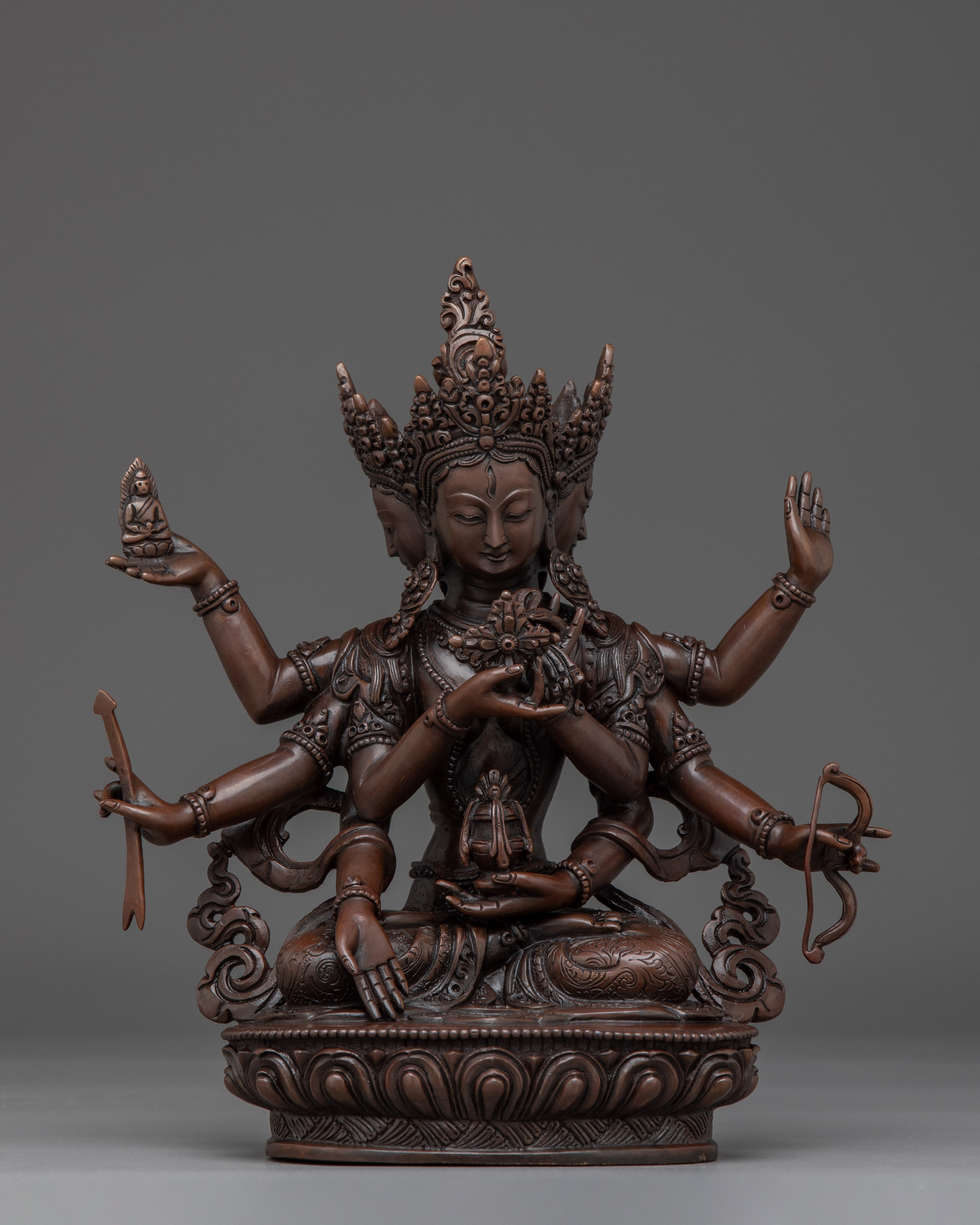 Handcrafted Namgyalma Copper Statue