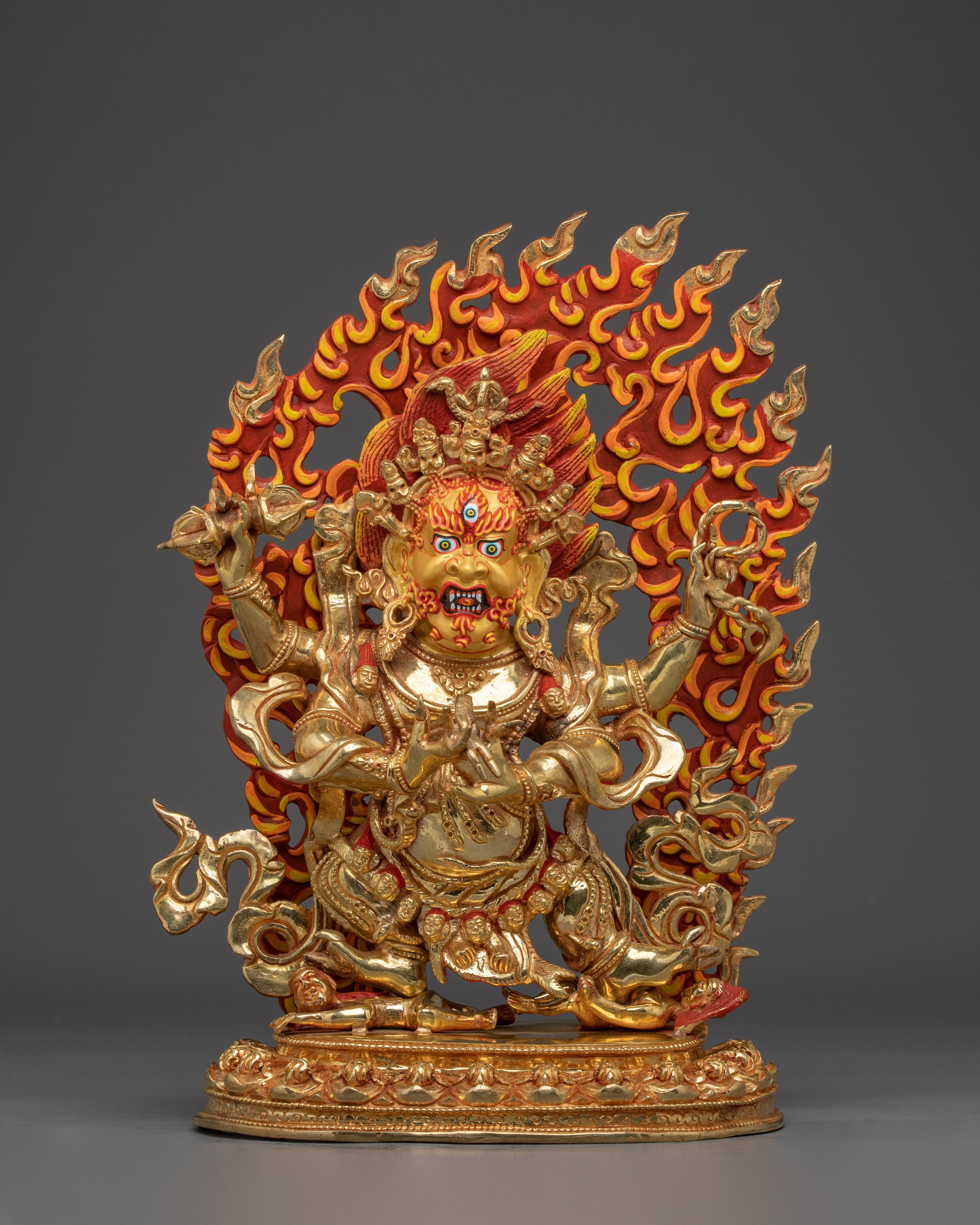 Four Armed Vajrapani Wrathful Buddhist Art for Strength