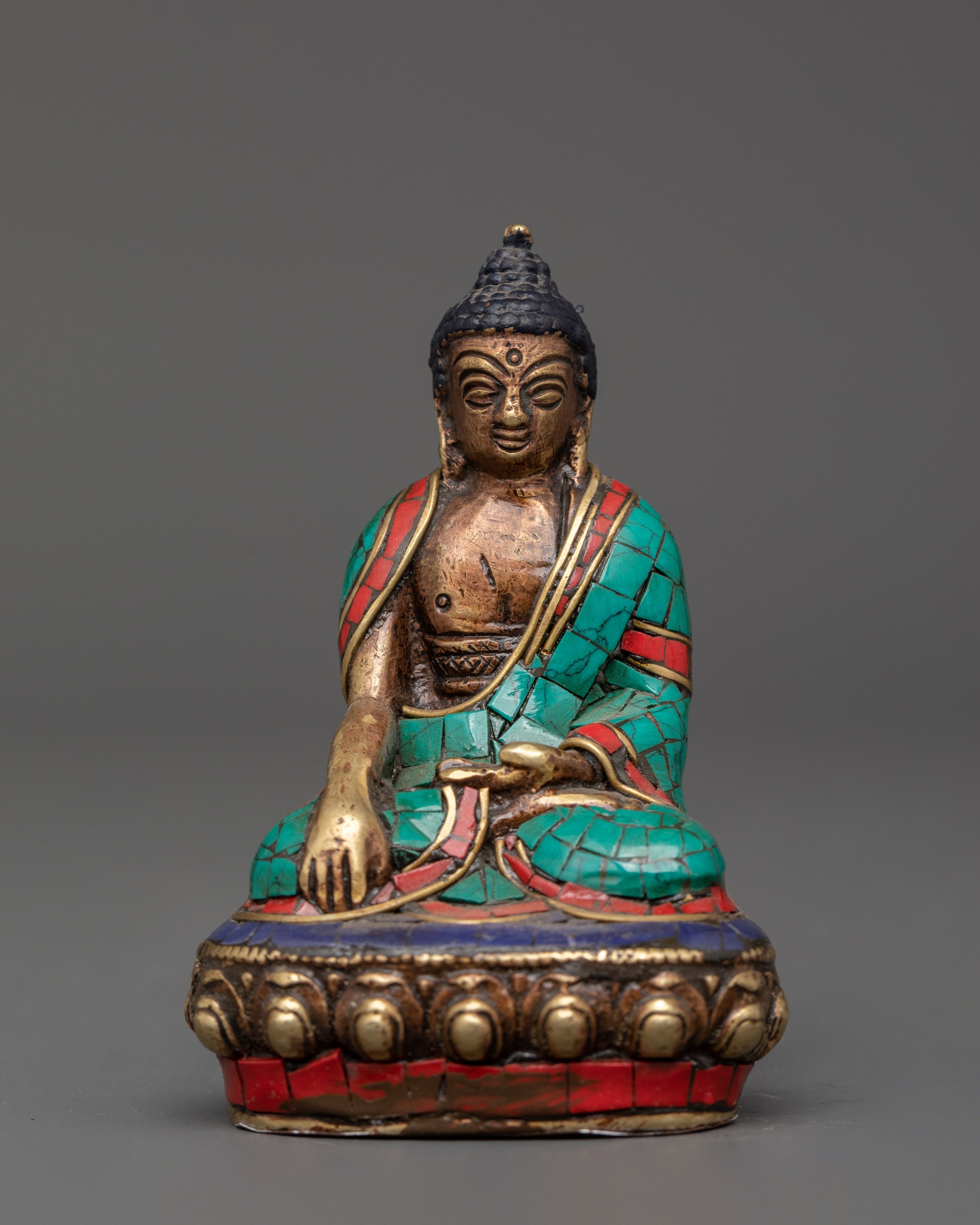 Sacred Copper Buddha Figurine