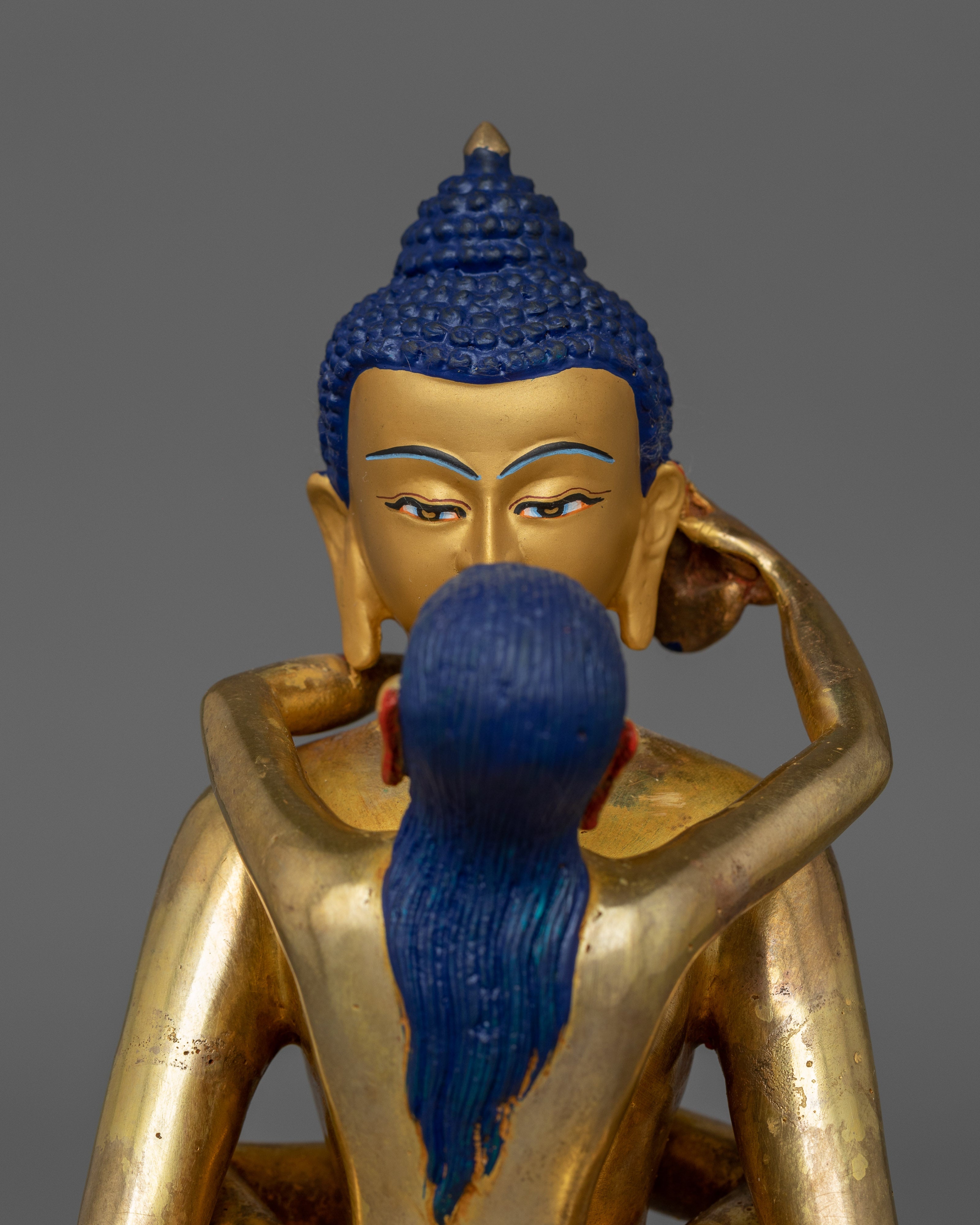 8.5 Inches SamanthaBhadra with Consort Statue | Embodiment of Compassion