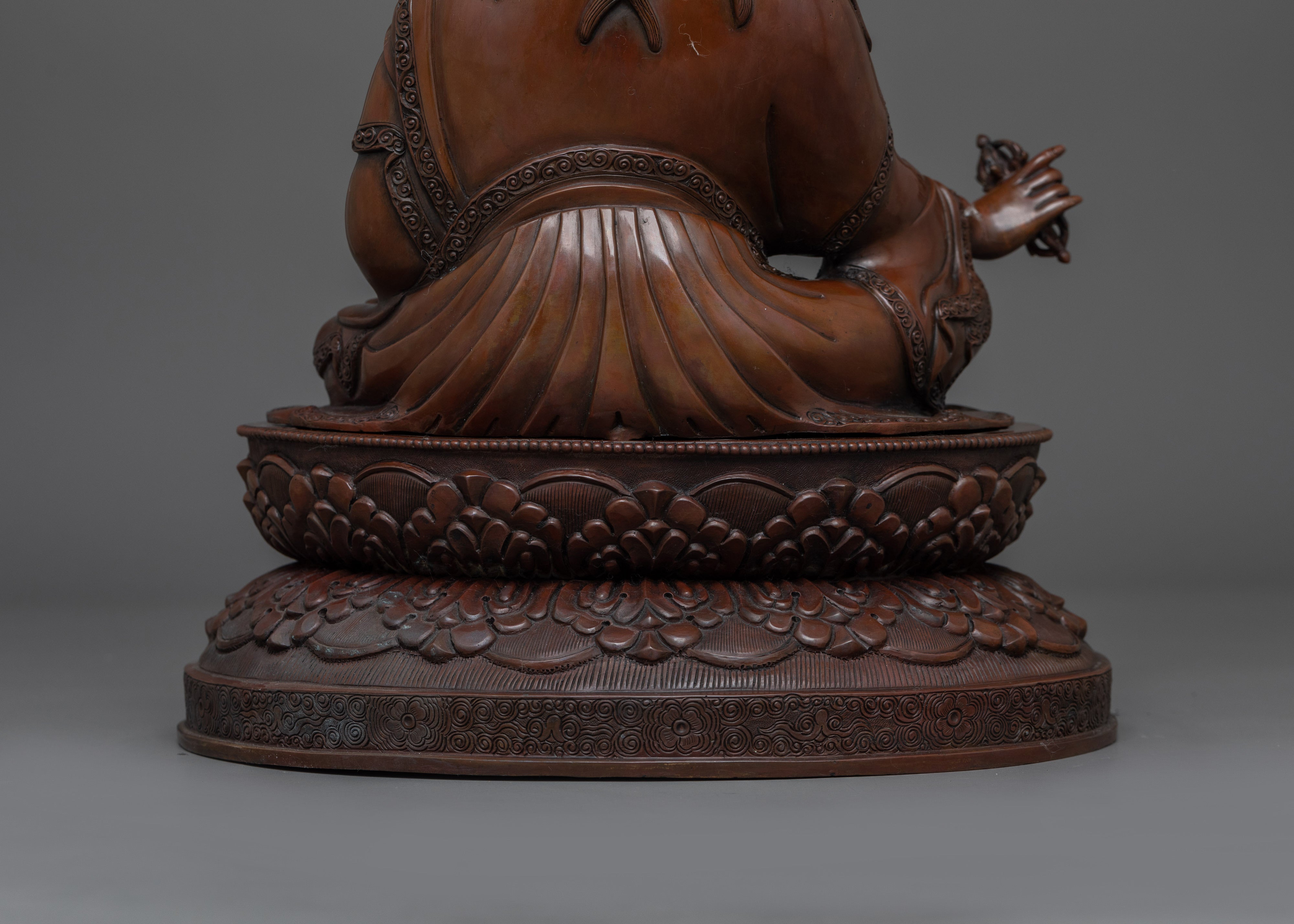Oxidized Guru Rinpoche Tantric Master Statue | Precious Guru