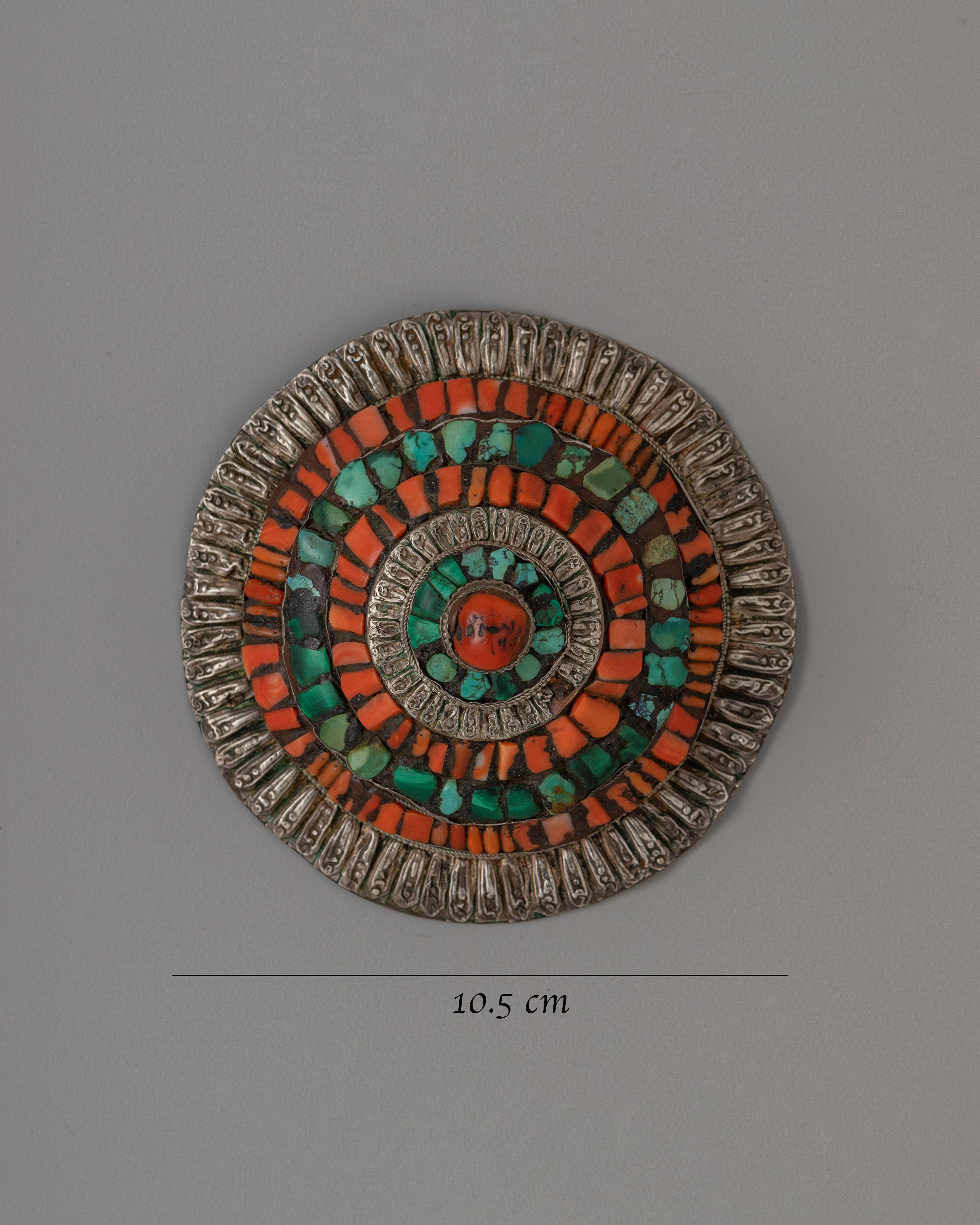 Tibetan Ceremonial Headgear | Authentic Himalayan Ceremonial Crown Piece
