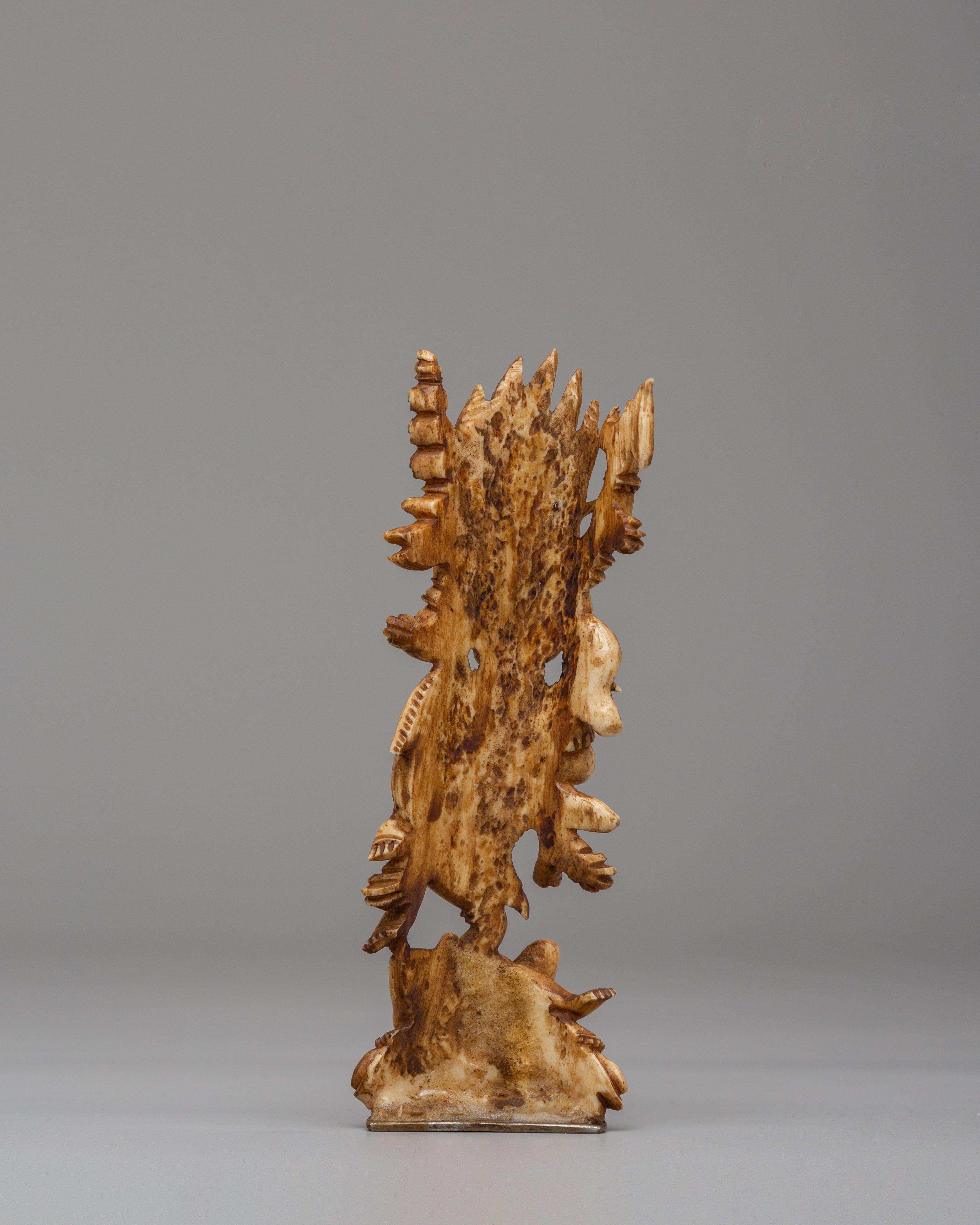 Sacred Dorje Phagmo Bone Sculpture | Handcrafted Ritual Artifact