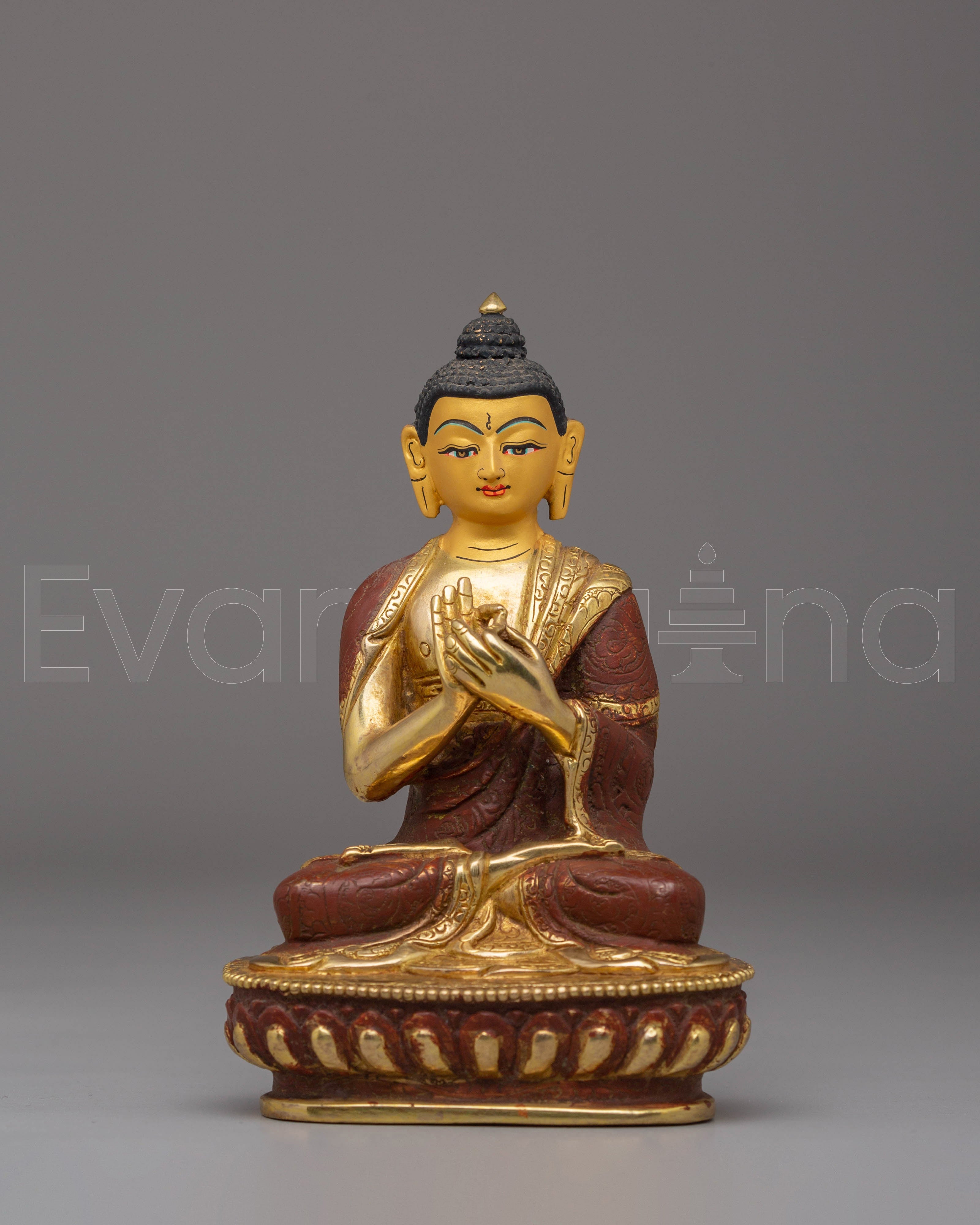Handcrafted Vairocana Copper Sculpture | Statue for Altar and Meditation