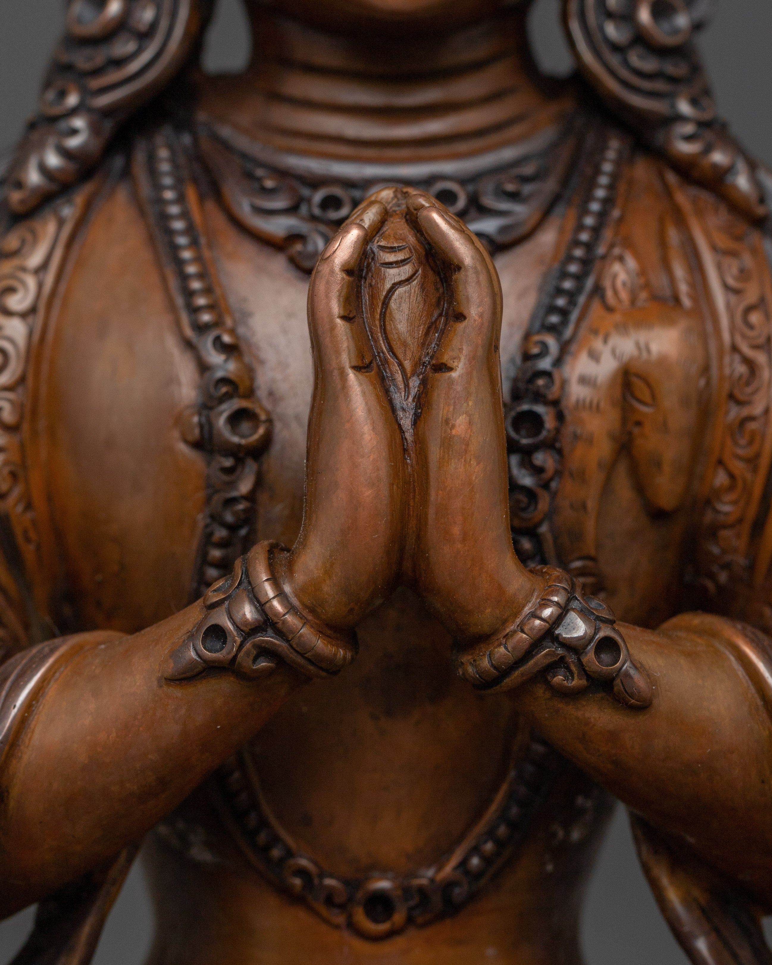 Handcrafted Buddha Statue of Chenrezig | Protector and Healer in Tibetan Buddhism