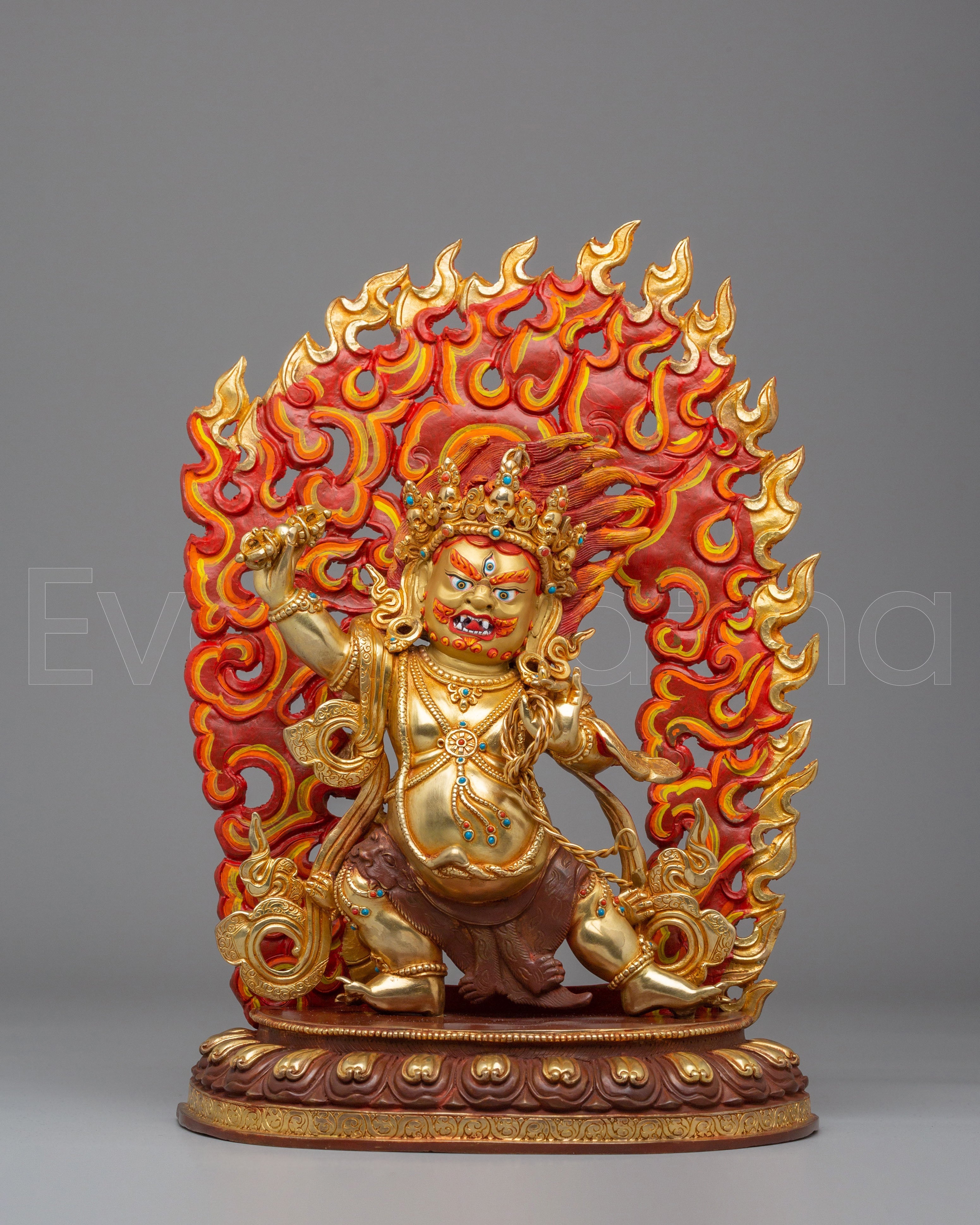 Handcrafted Vajrapani Buddhist Statue | Symbol of Protection and Strength