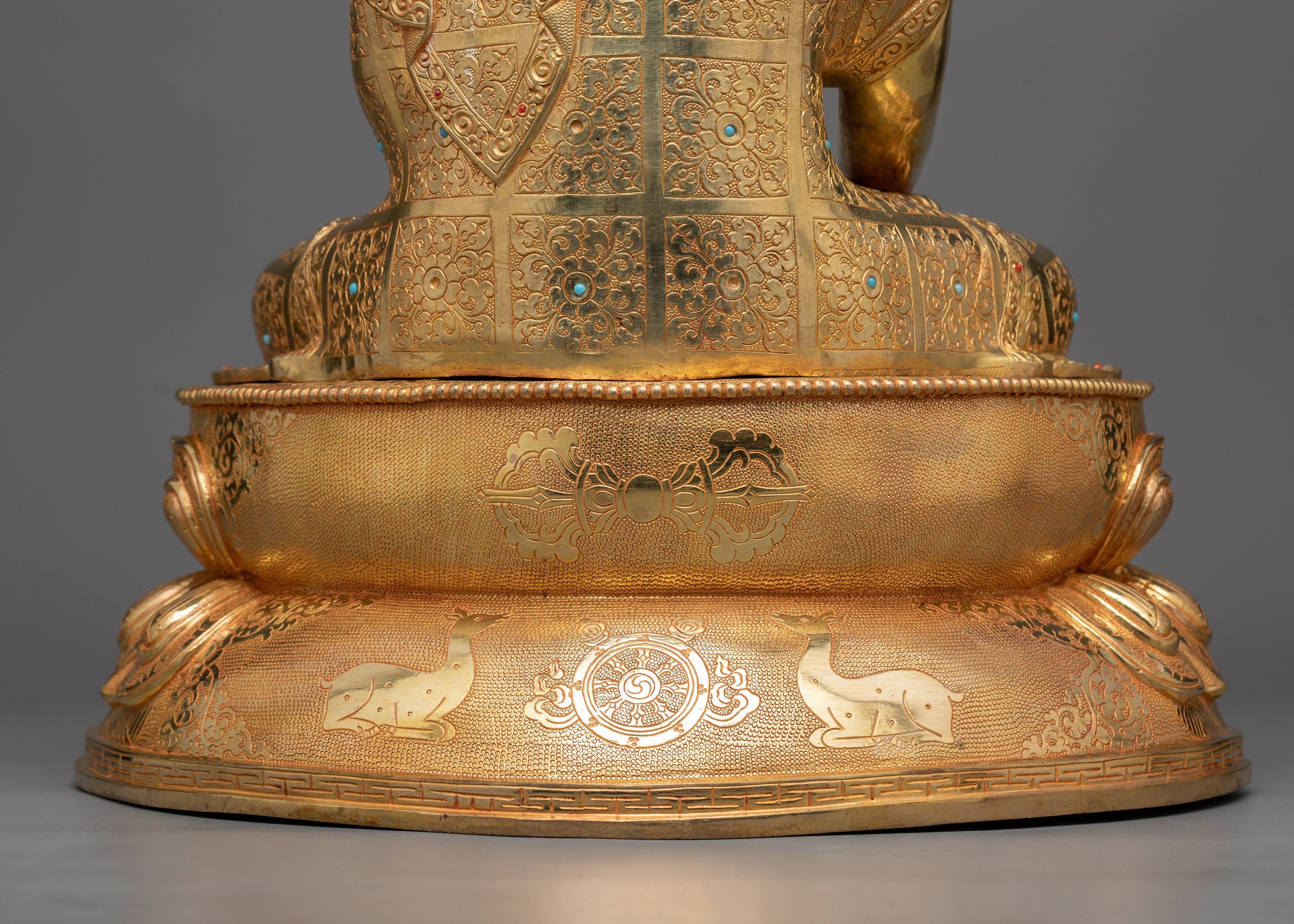 Gautama Buddha Copper Gilt Statue | A Vision of Enlightenment in 24K Gold