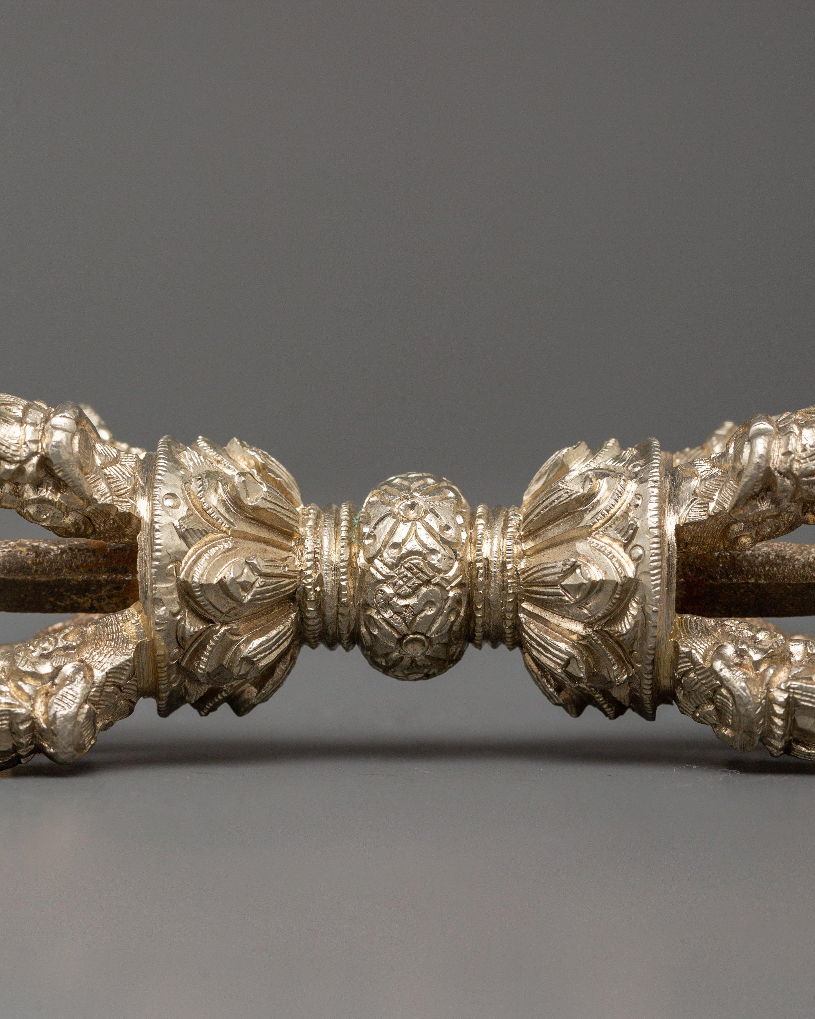Tibetan Vajra & Bell Set | 7-Metal Bronze Buddhist Ritual Tools