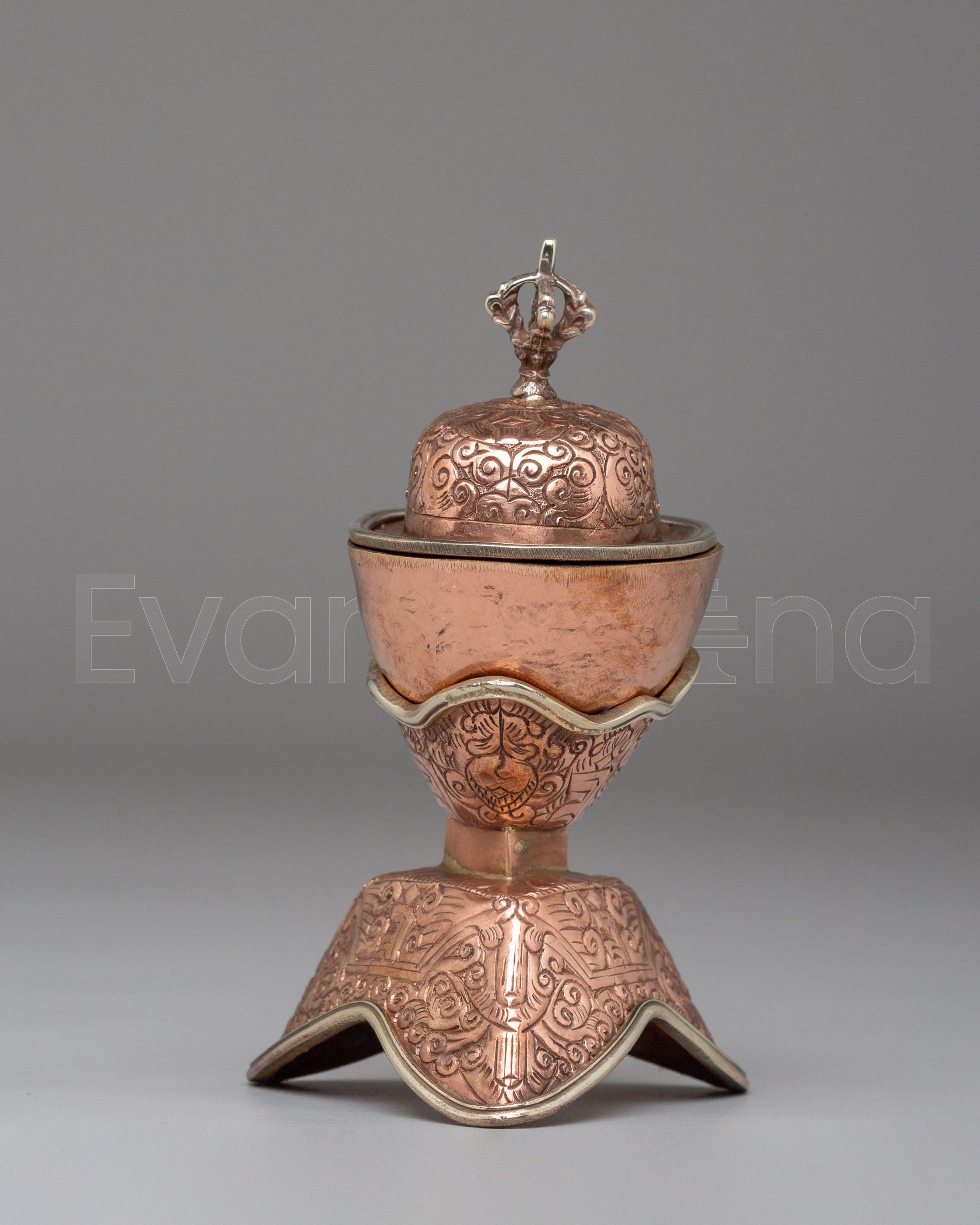 Traditional Kapala | Handcrafted Copper Ritual Art