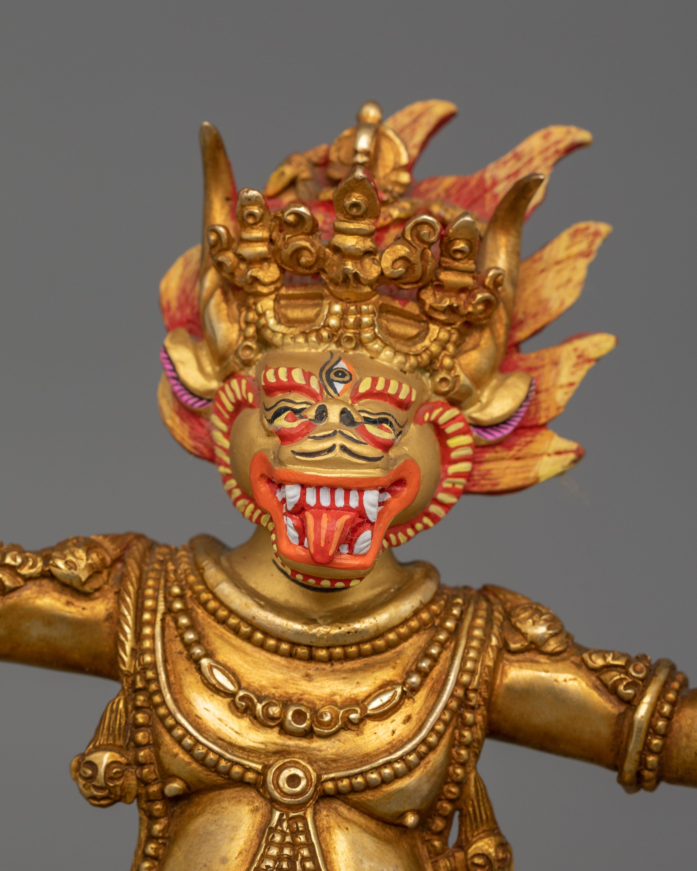 Gilt Yama Dharmaraja Statue