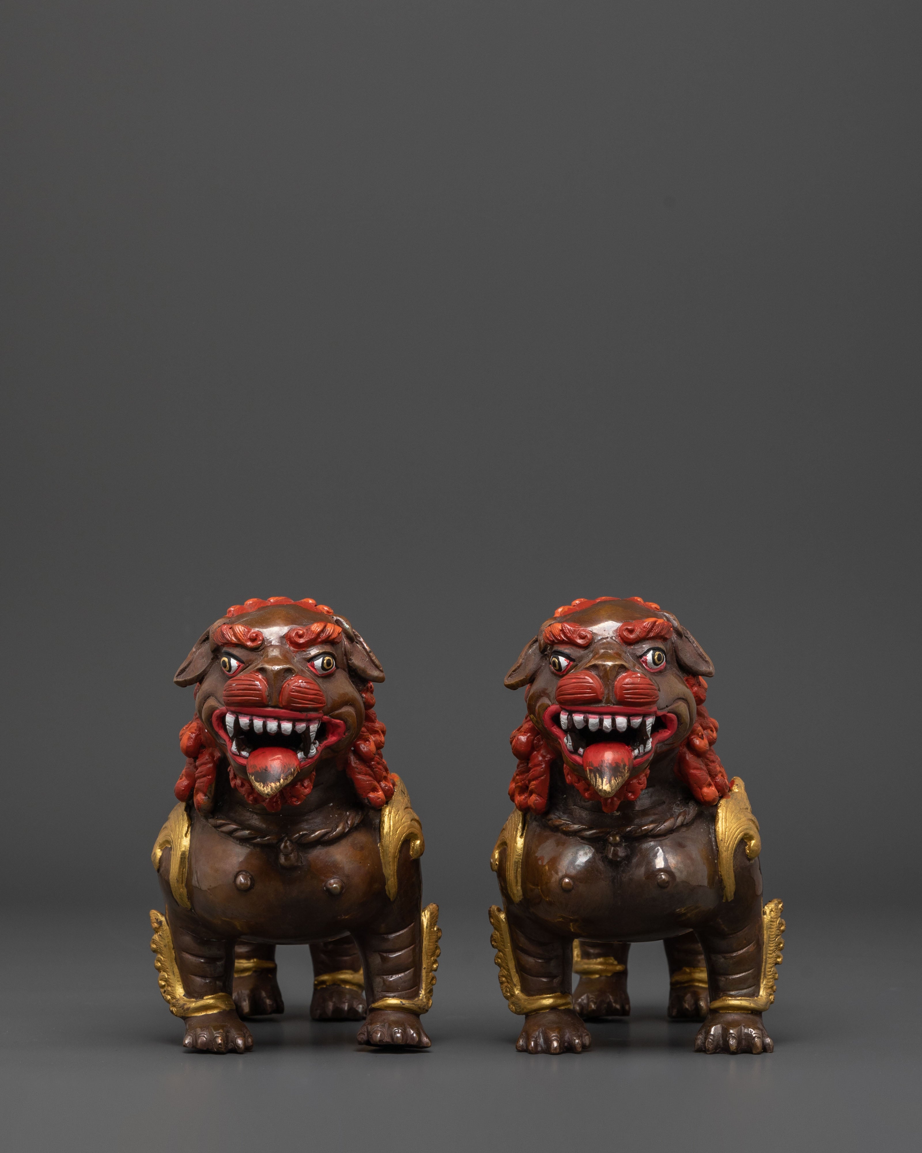 Buddhist Protector Lion Pair