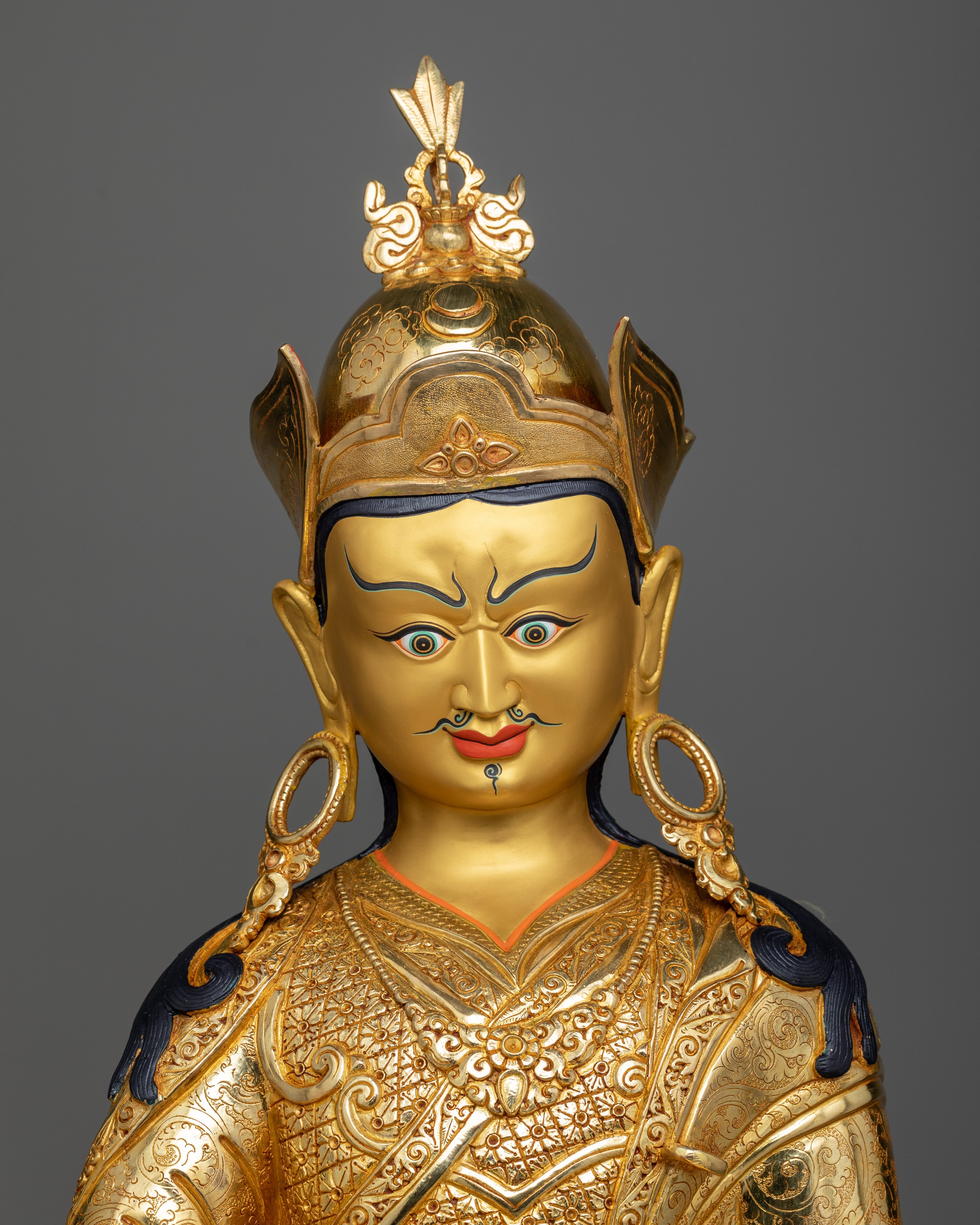 Large Guru Padmasambhava Statue | Second Buddha, Handmade Guru Rinpoche Art