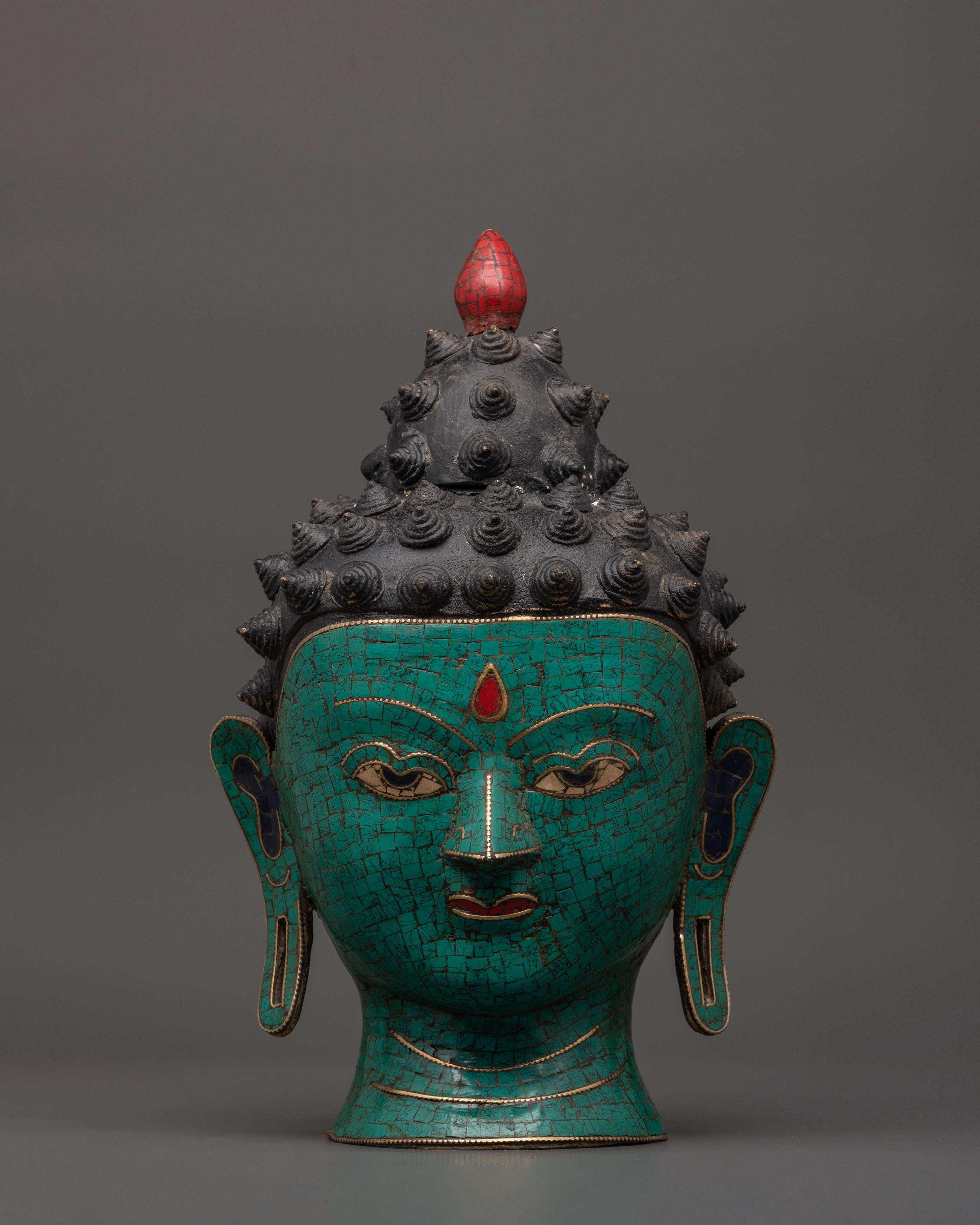 Buddha Head brass statue