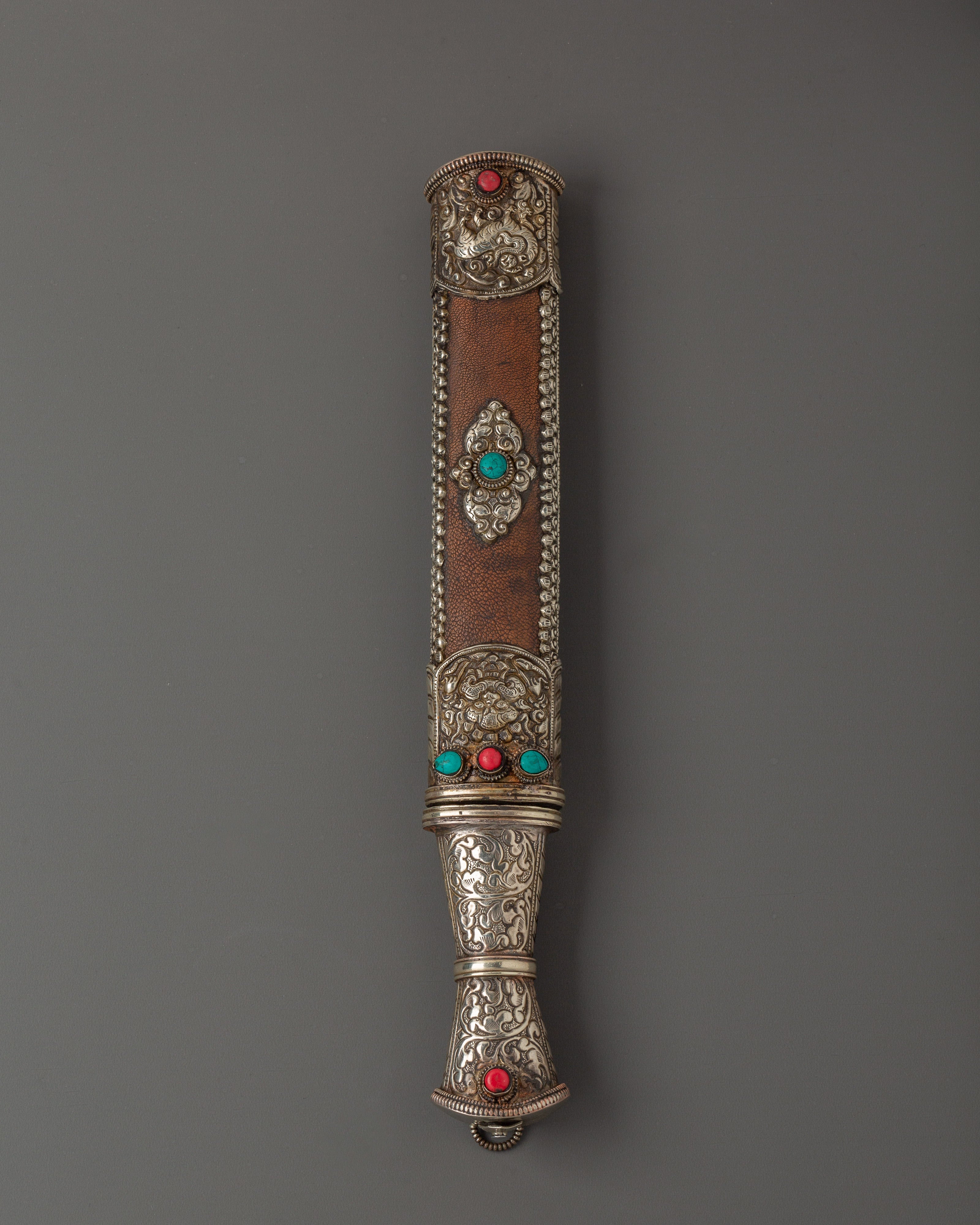 tibetan-sword-with-white-metal