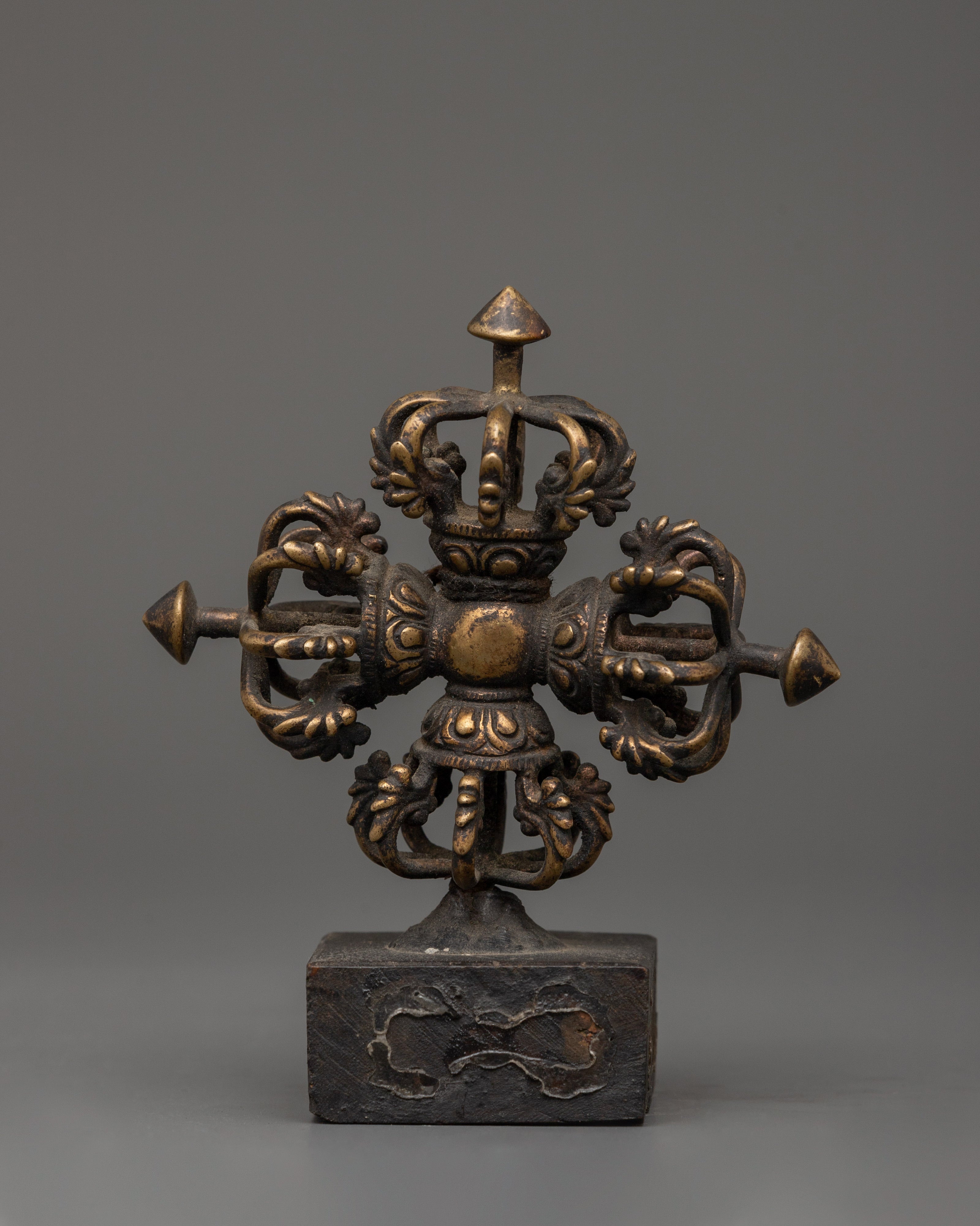 Bishwo Vajra Protection Tool | Handcrafted Copper Spiritual Artifact