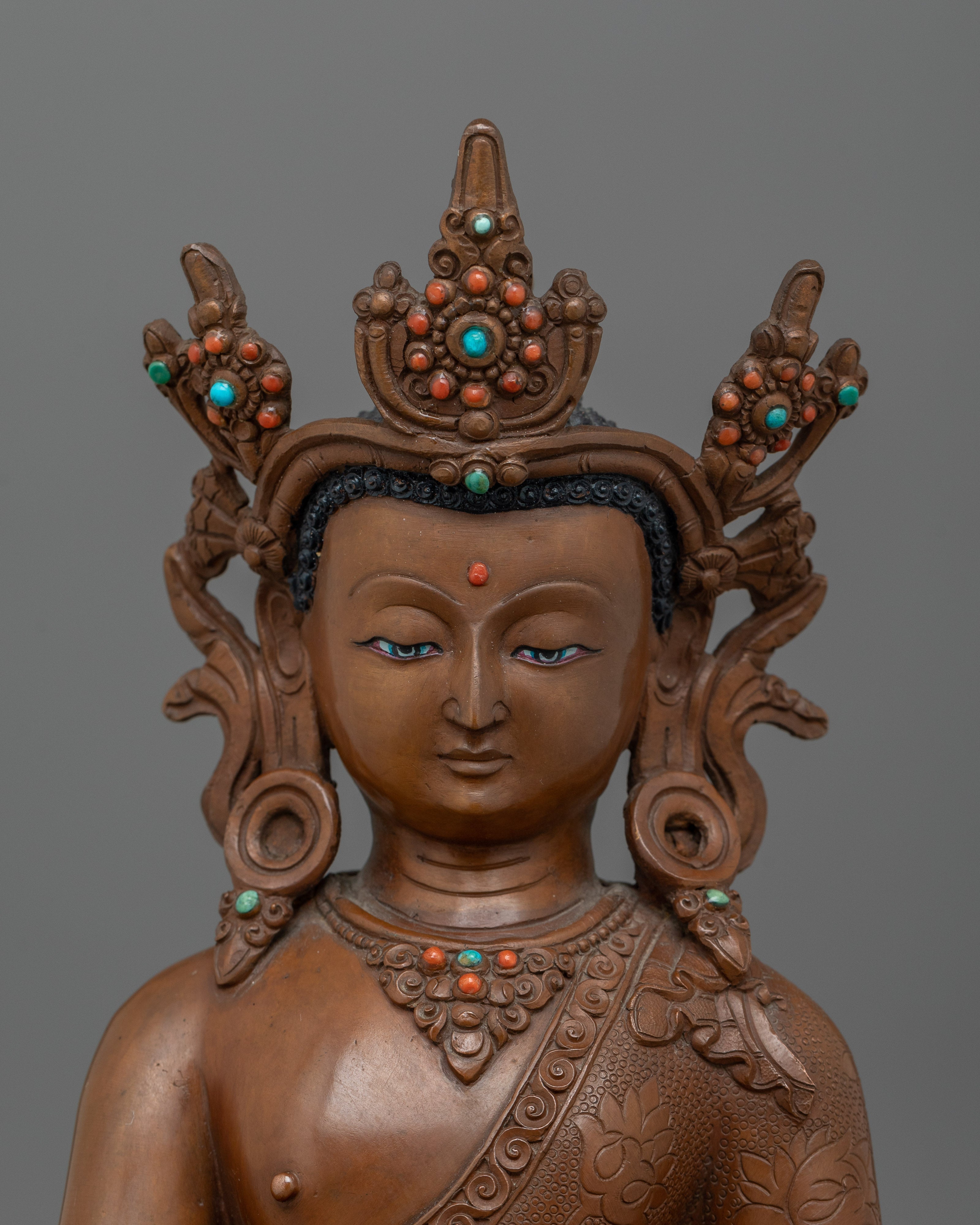 Crowned Siddhartha Gautam Shakyamuni Buddha | Shakyamuni Icon of Serenity and Wisdom