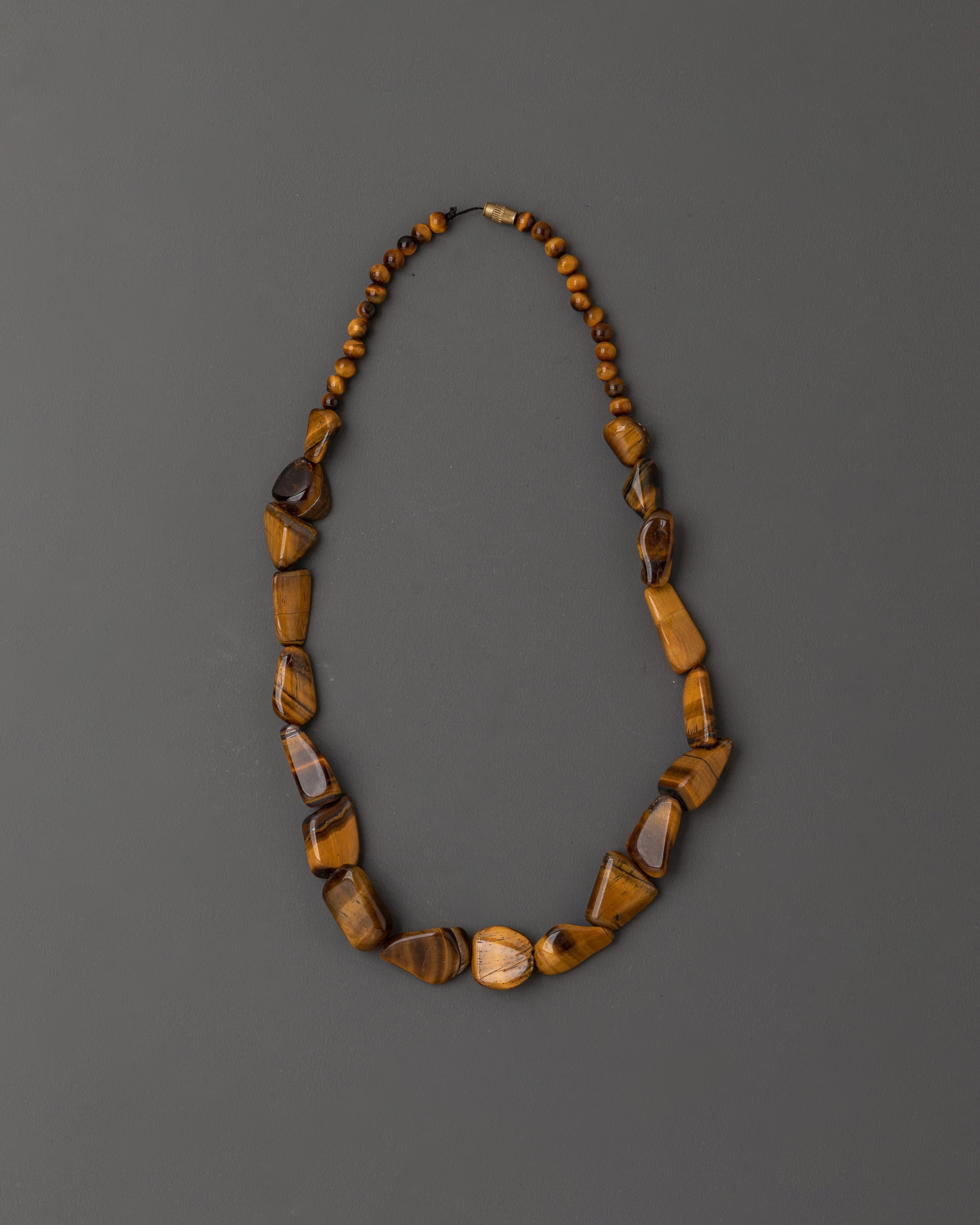 Tibetan Tiger eye design necklace