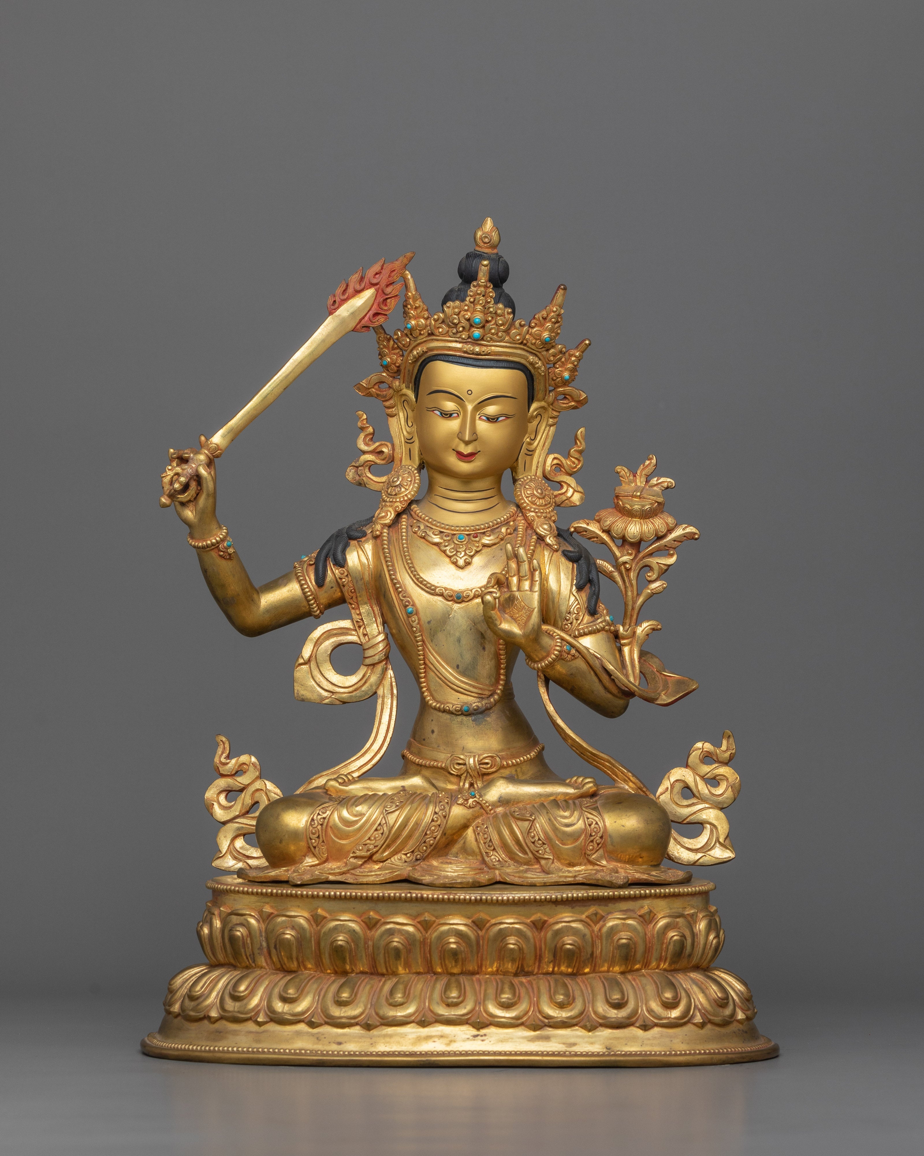 statue-of-tibetan-knowledge-deity-manjushri