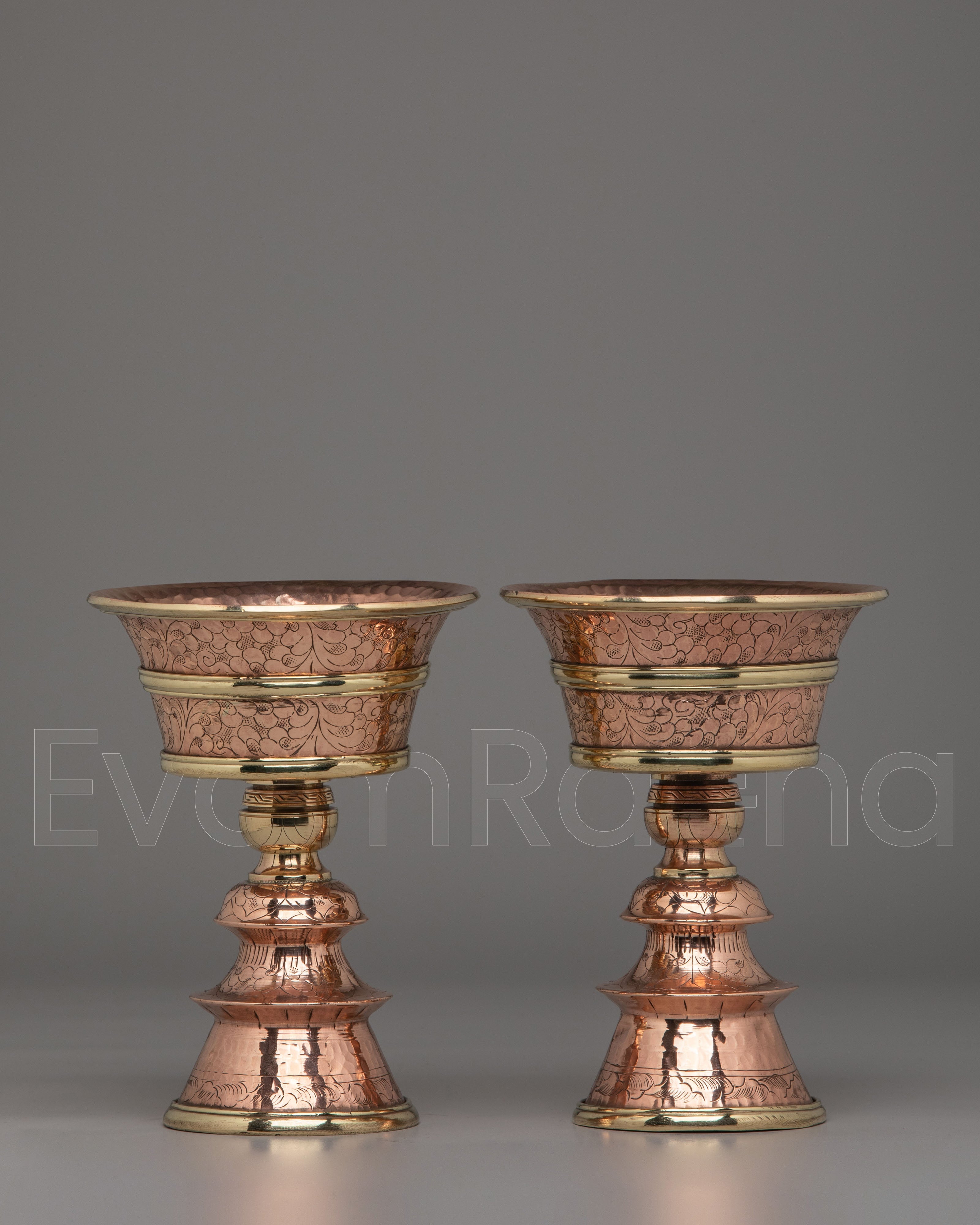 Handcrafted Butter Lamp Set For Altar