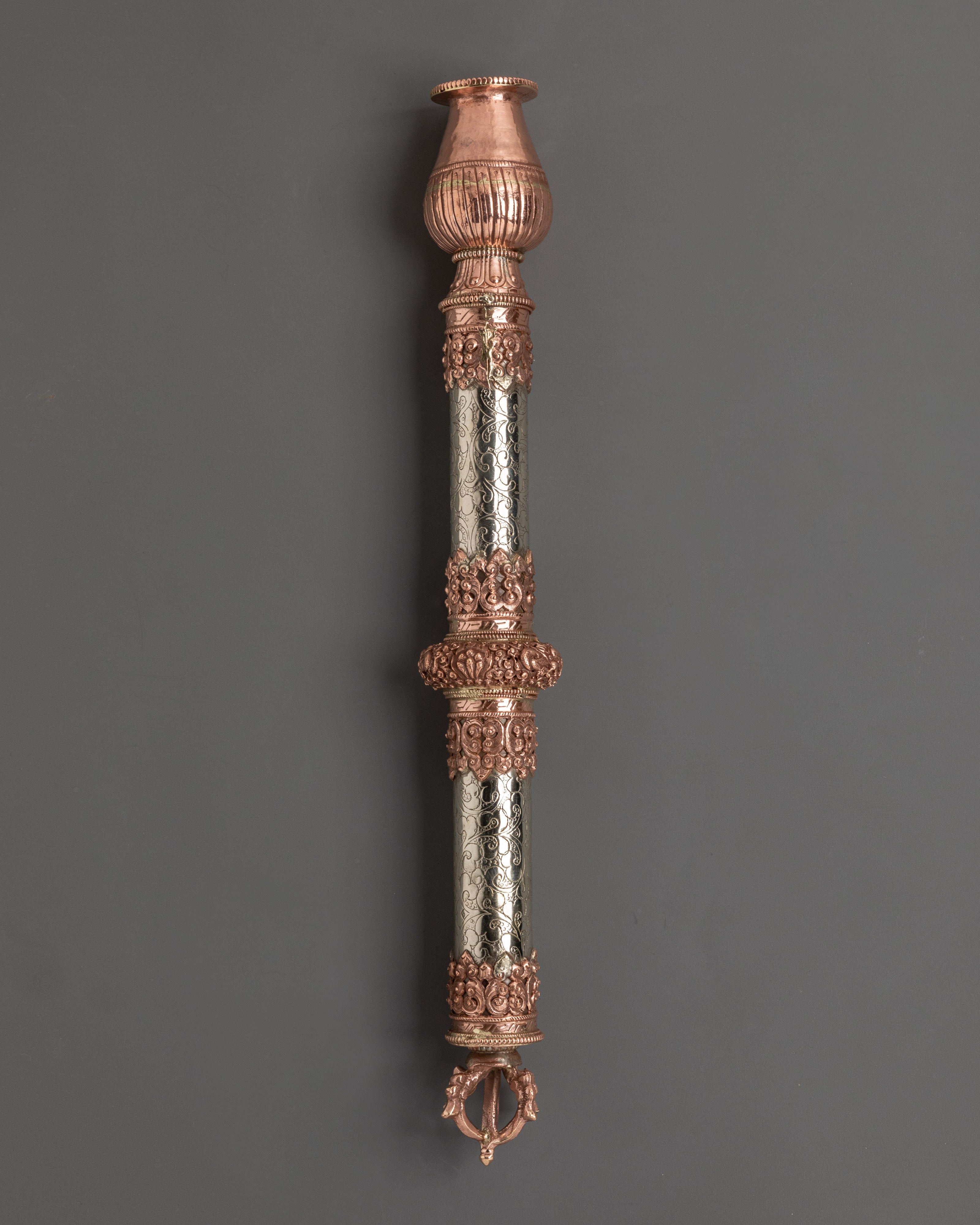 Handcrafted Tibetan Copper Incense Holder | for Meditation and Rituals