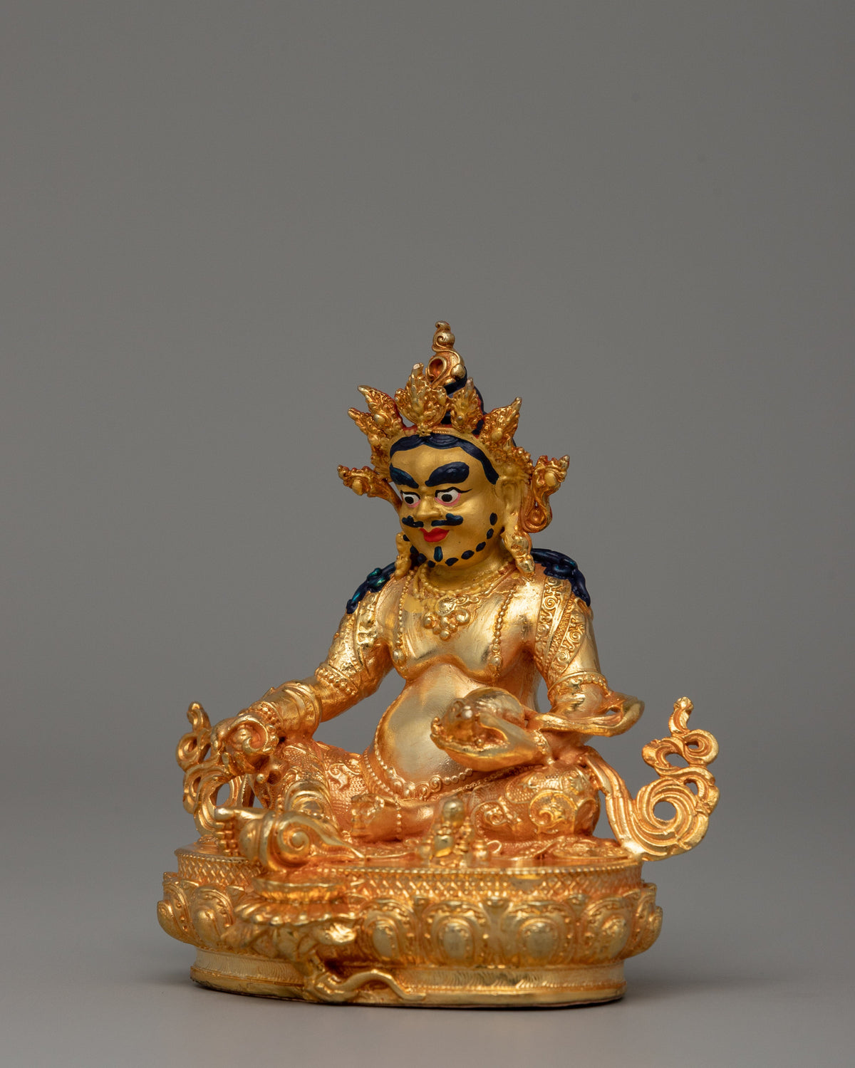 Dzambala Wealth Deity Statue | Handmade Buddhist Sculpture for Prosperity