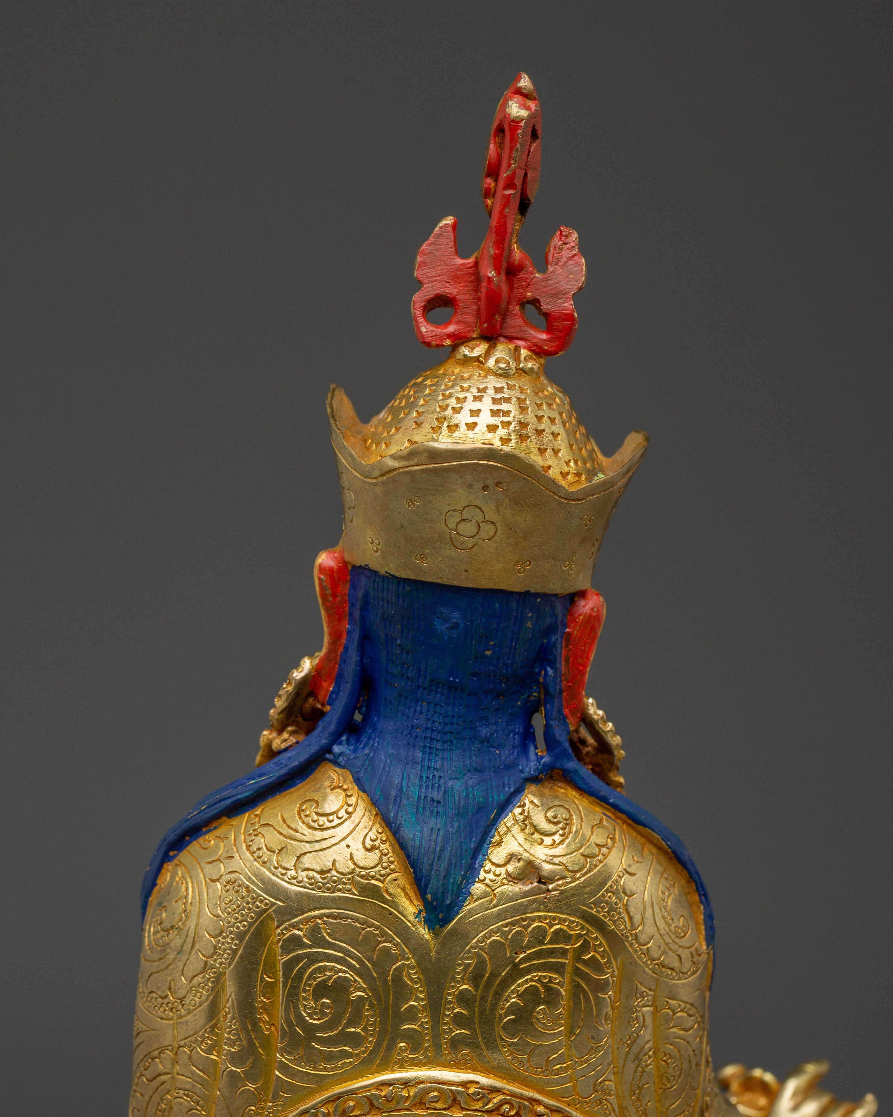 Handmade Venerated Guru Rinpoche Artwork | Padmsambhava with Khatvanga