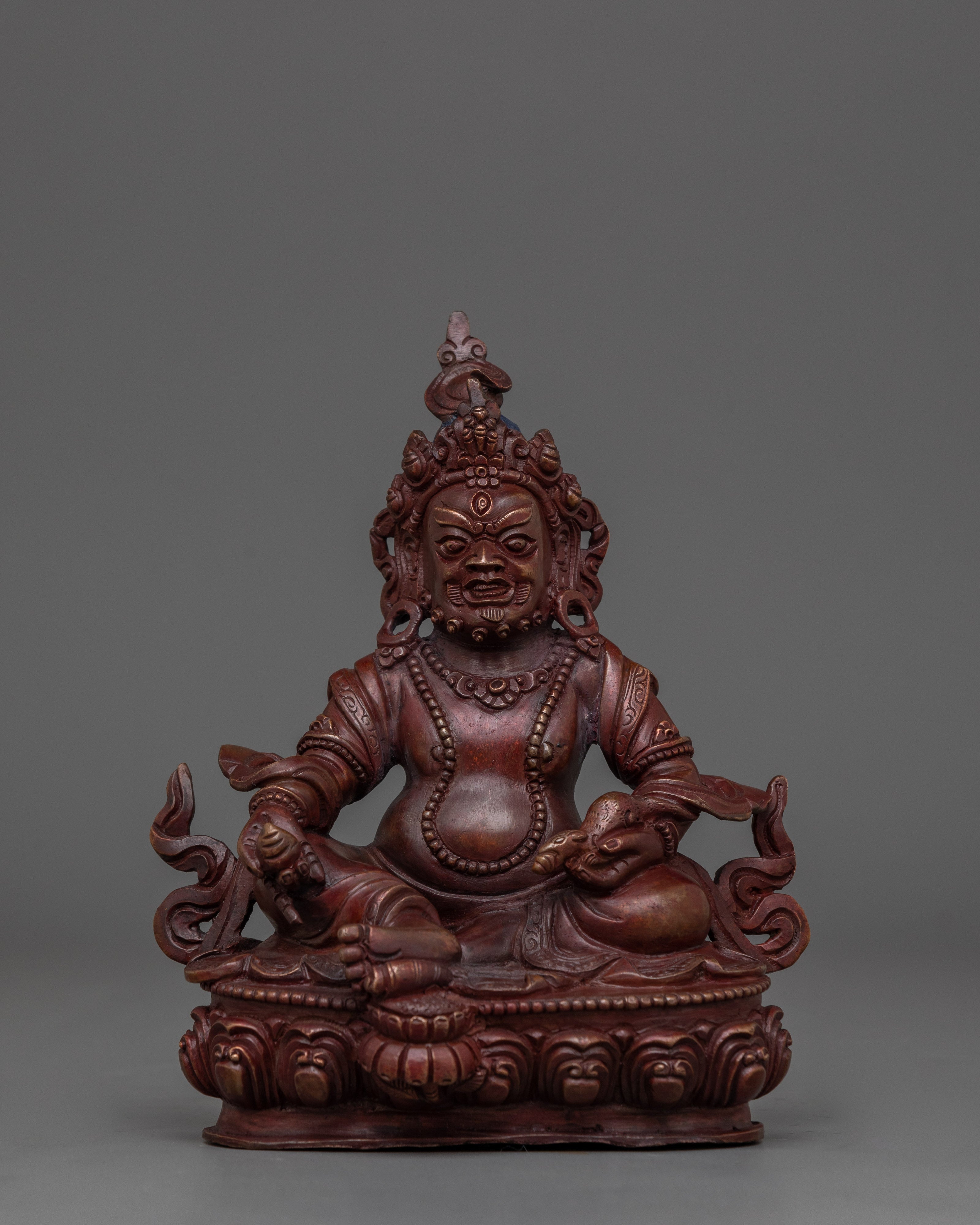 Dzambhala with Oxidized Copper Body