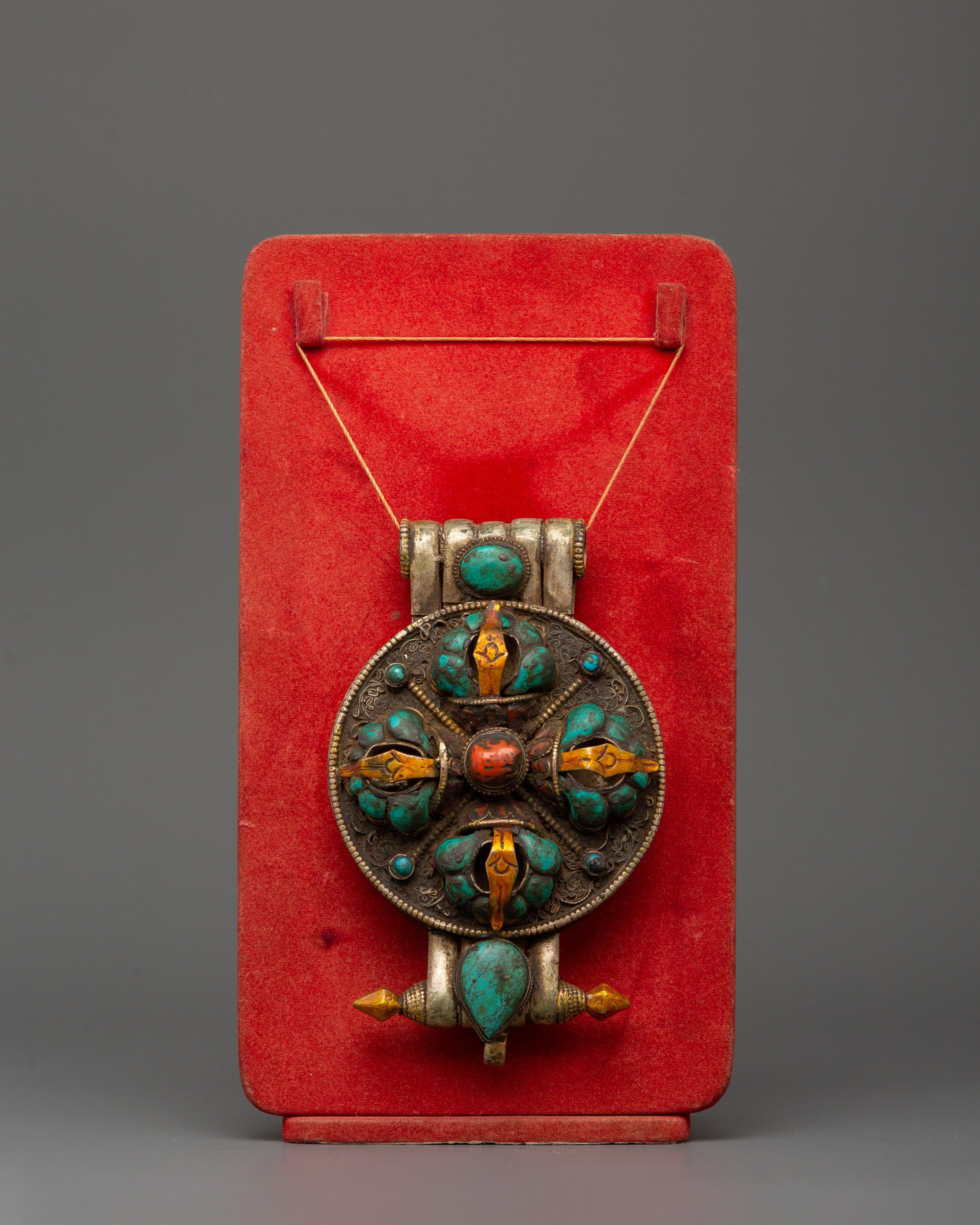 Traditional Sacred Ghau Box Locket | Buddhist Altar Accessory