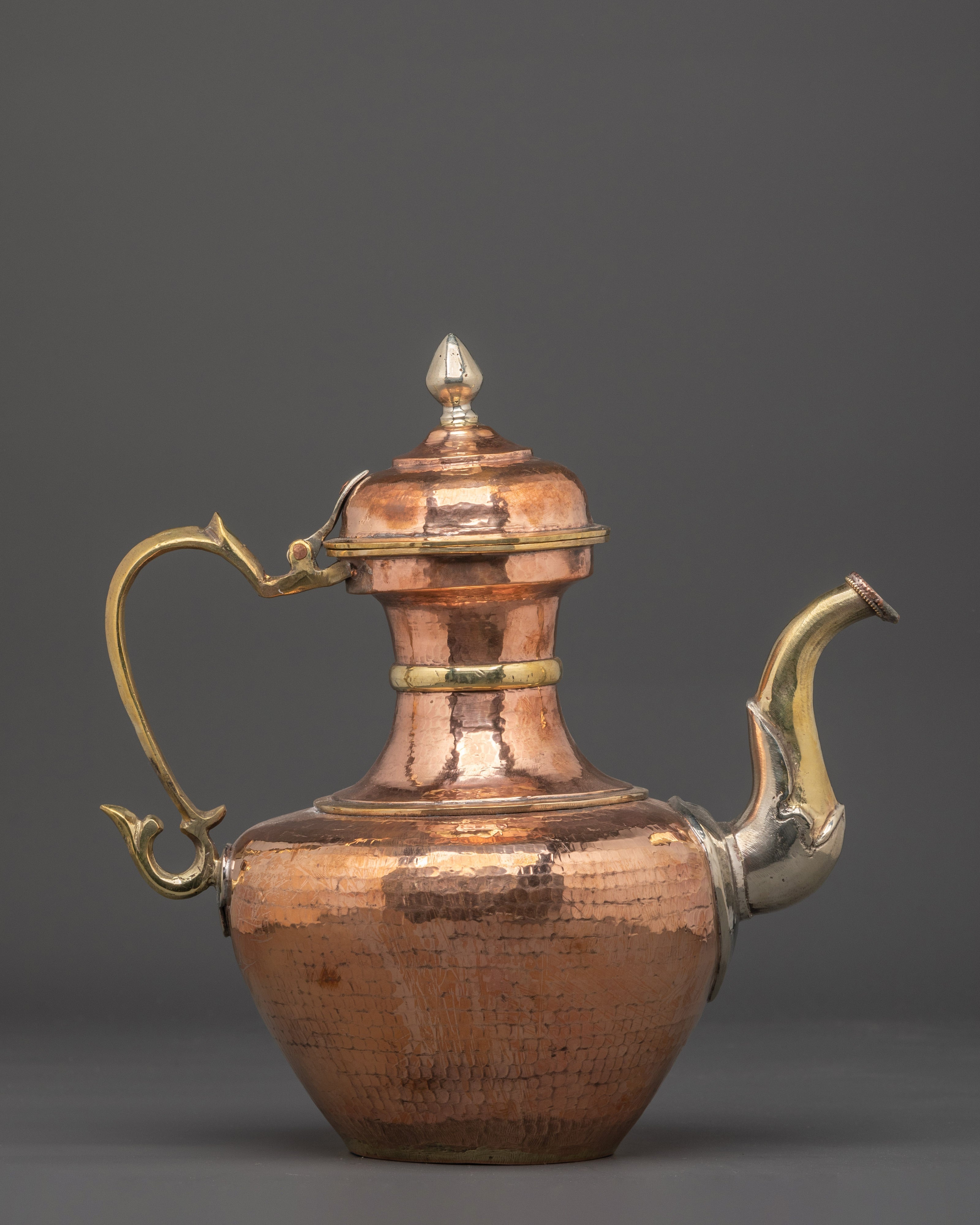 Traditional Copper Teapot | Decorative Tibetan Tea Kettle