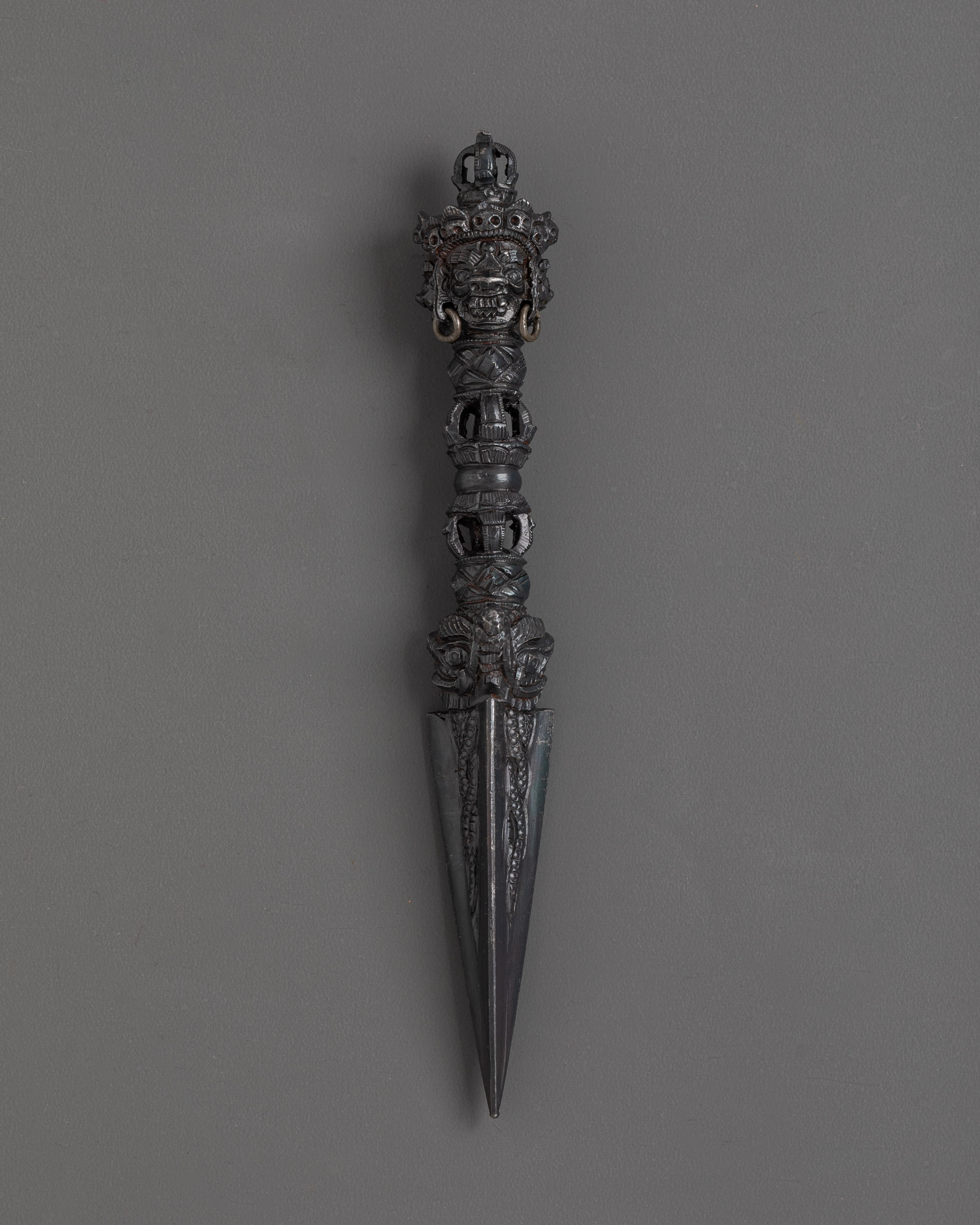 Copper Phurba Ritual Dagger | Symbol of Tibetan Mysticism and Protection