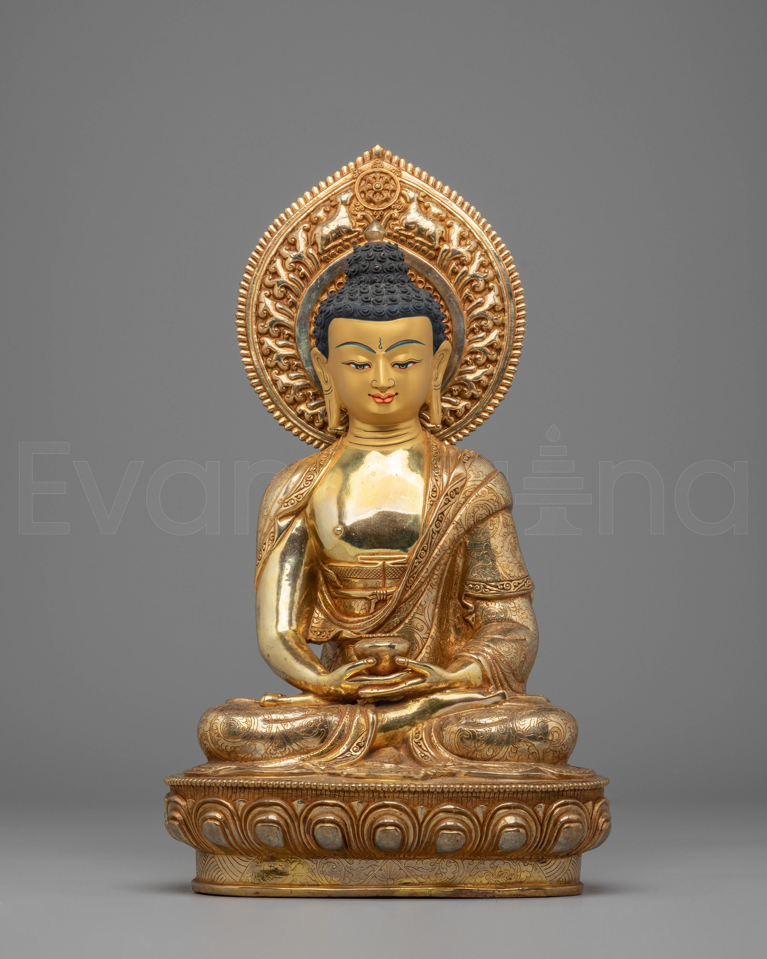 Amitabha Buddha Handcrafted Copper Statue