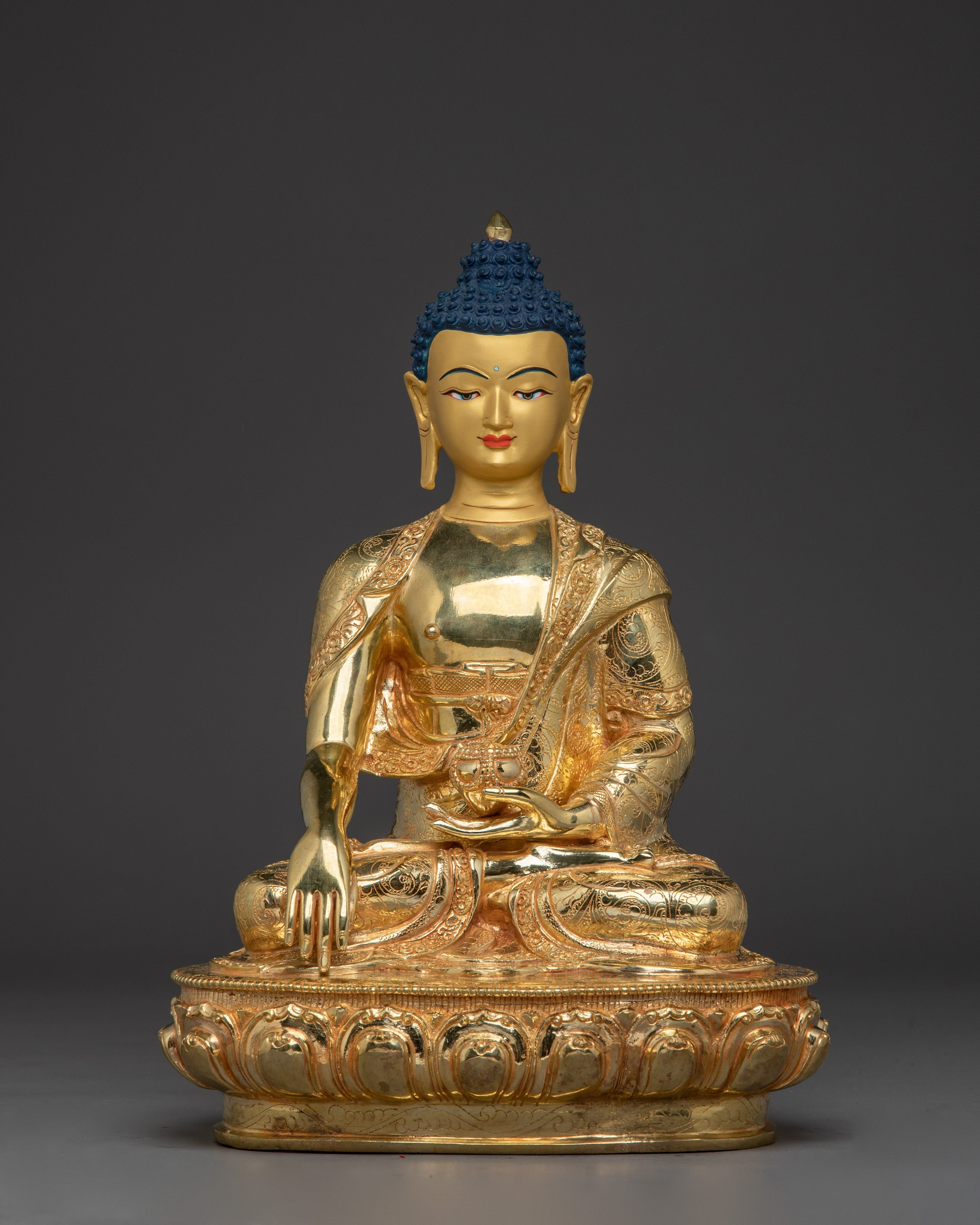 Golden Historical Buddha Gautama Artwork