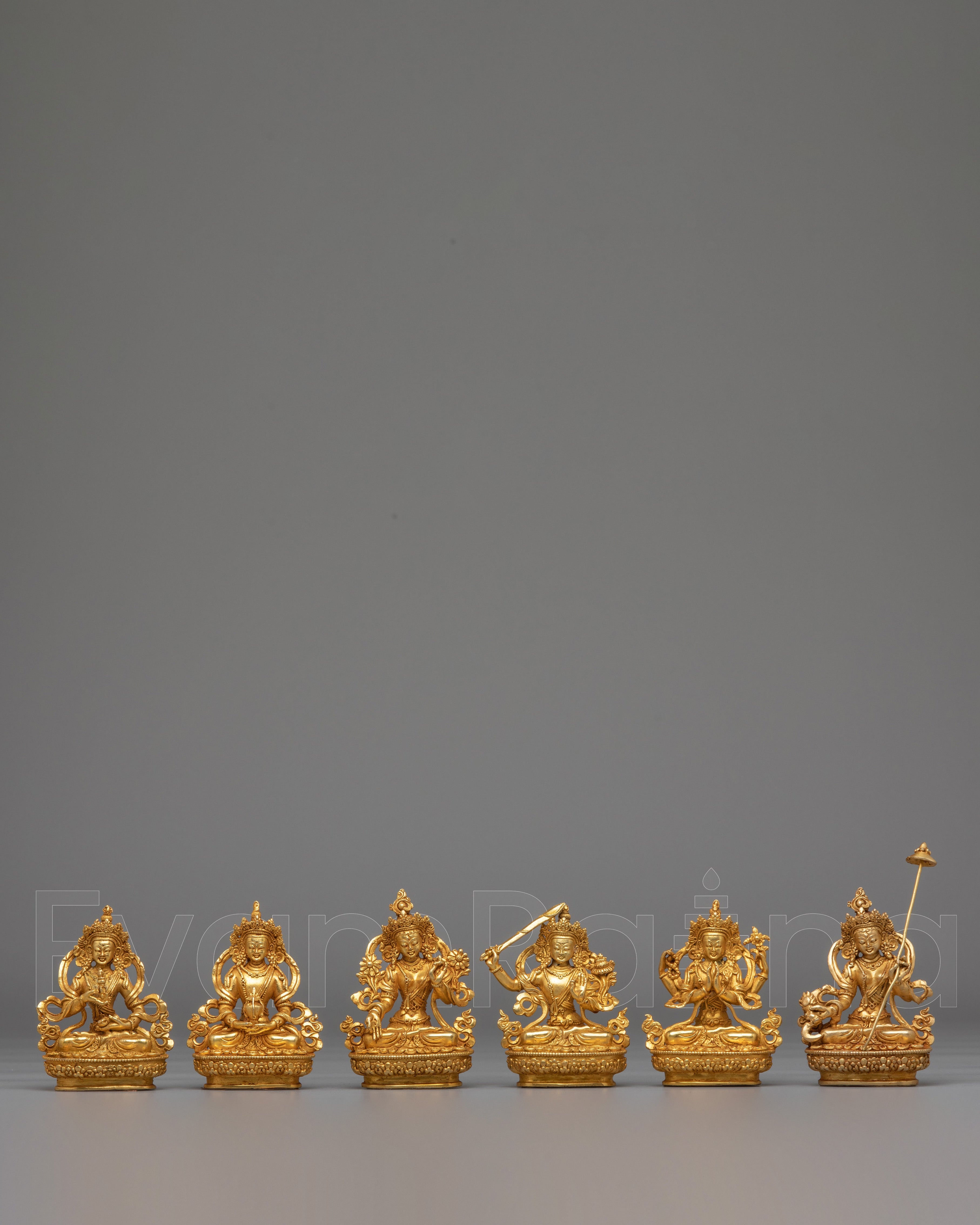 Himalayan Six Deities Statue Set