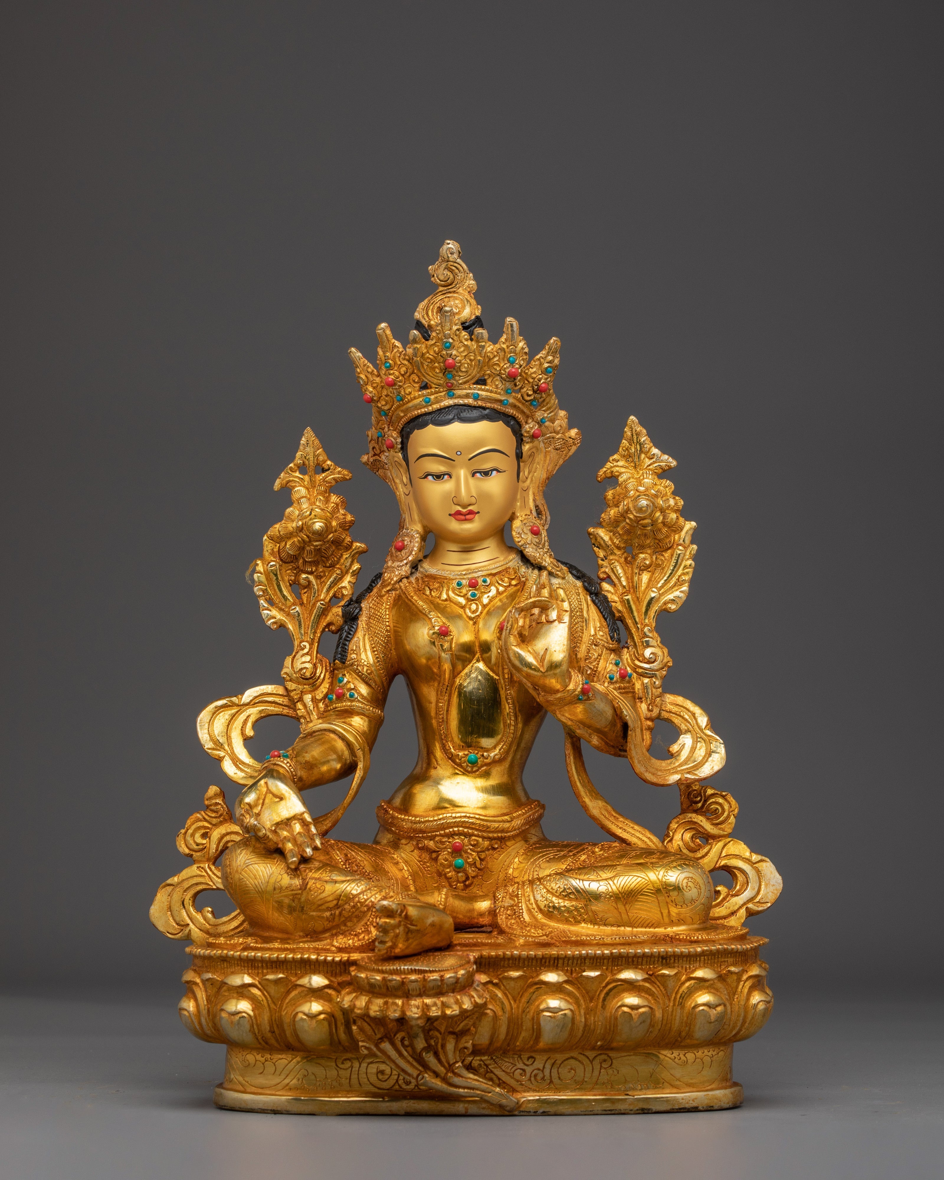Shyama Tara Bodhisattva Handmade Art