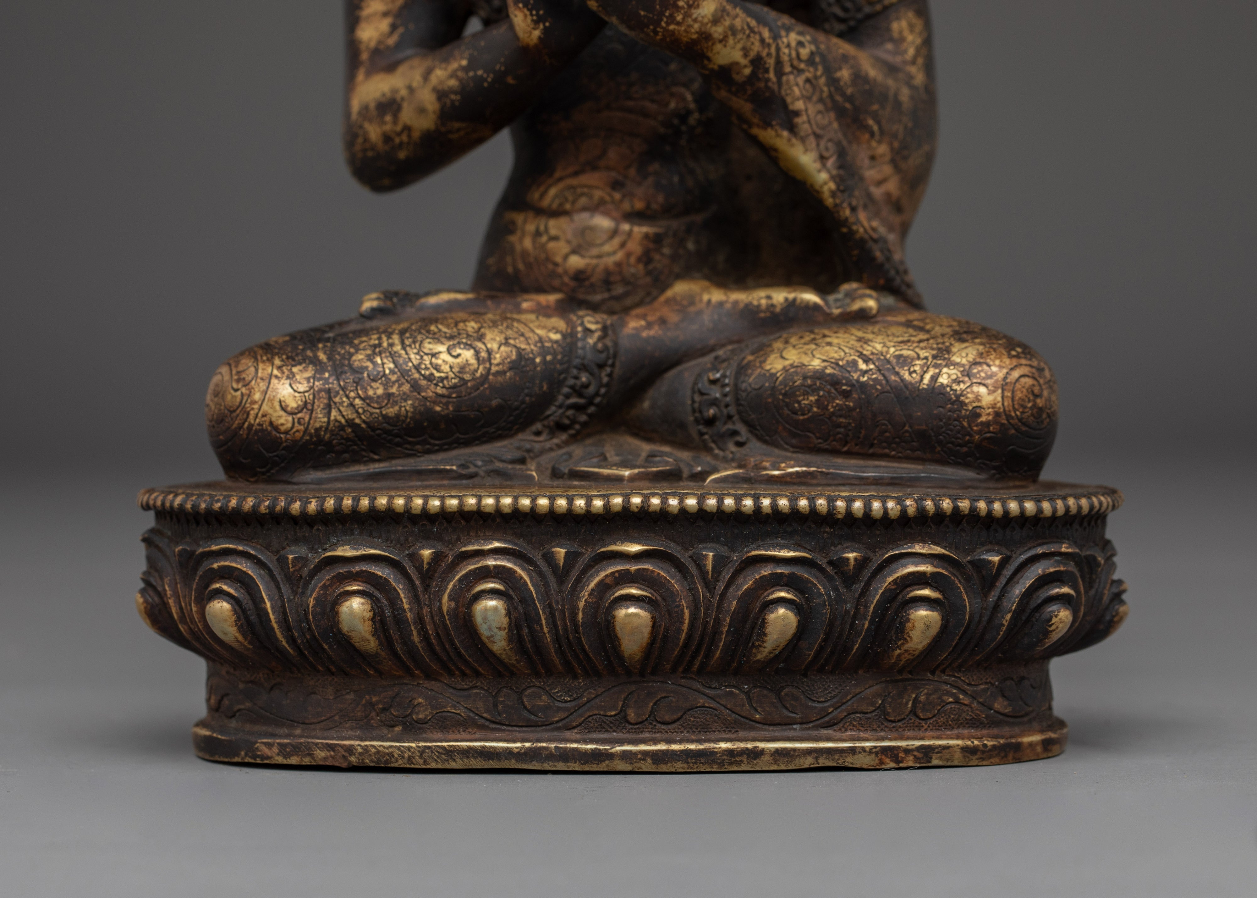 Vairocana Copper Statue for Antique Finish | Cosmic Buddha Artwork