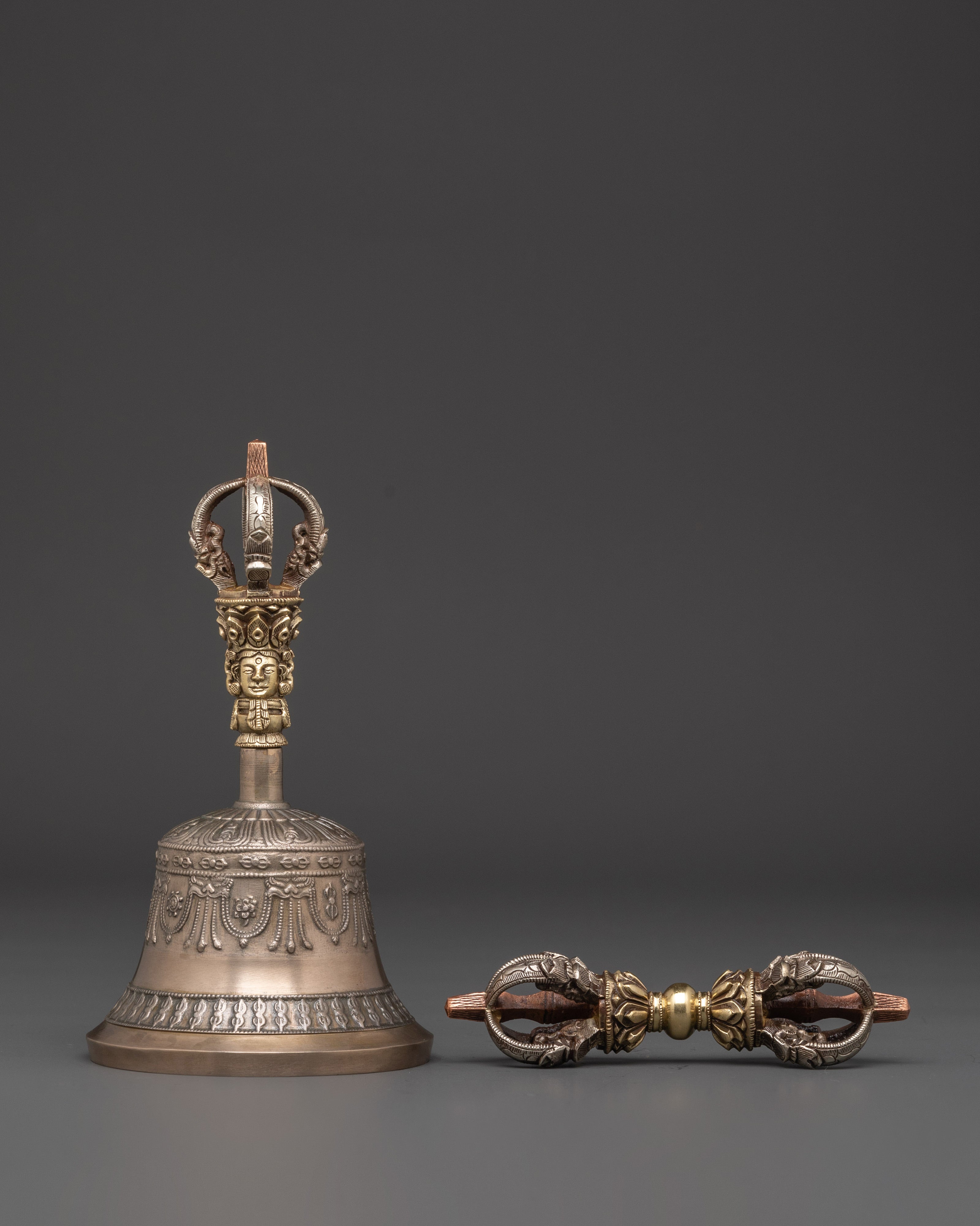 Handmade Tibetan Bell and Dorje