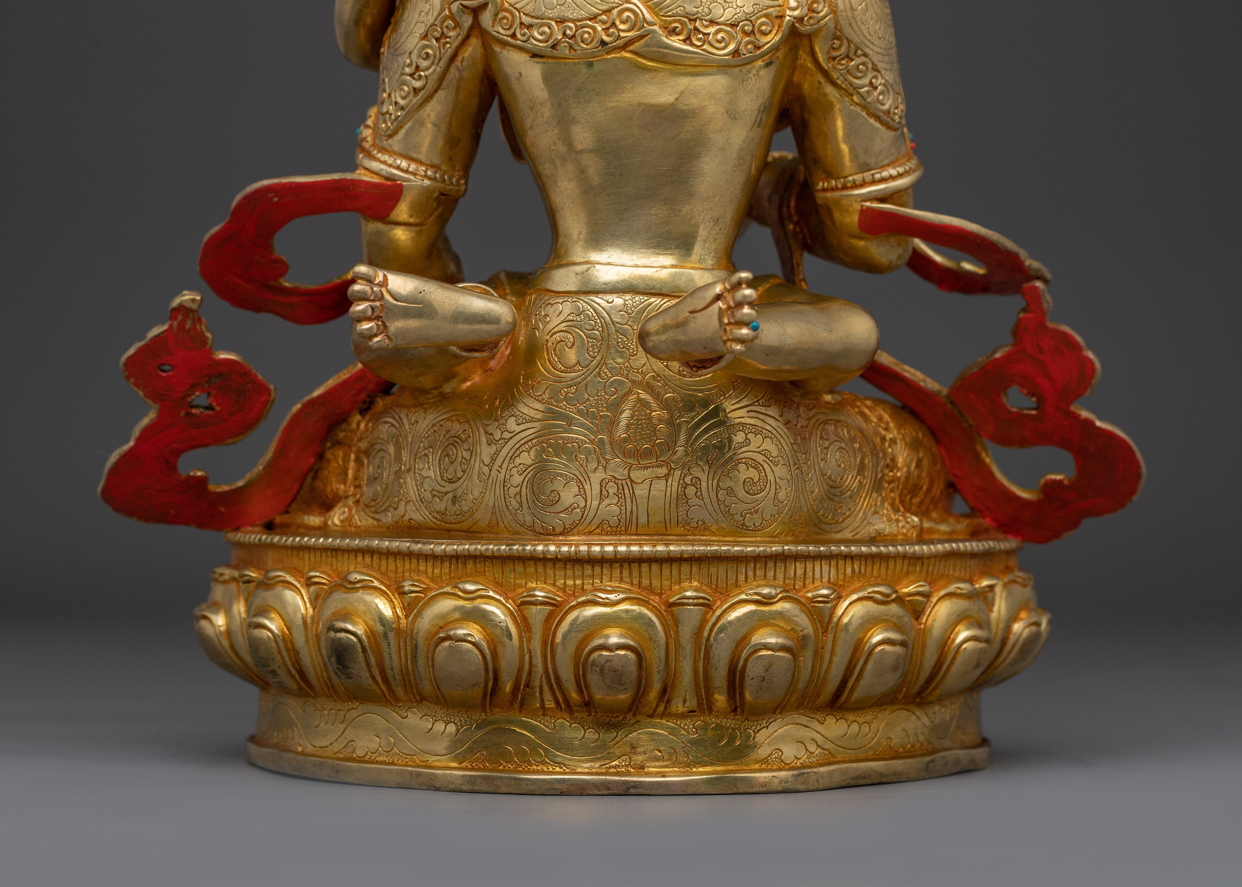 Handmade Statue of Vajrasattva with Consort | Traditional Artwork