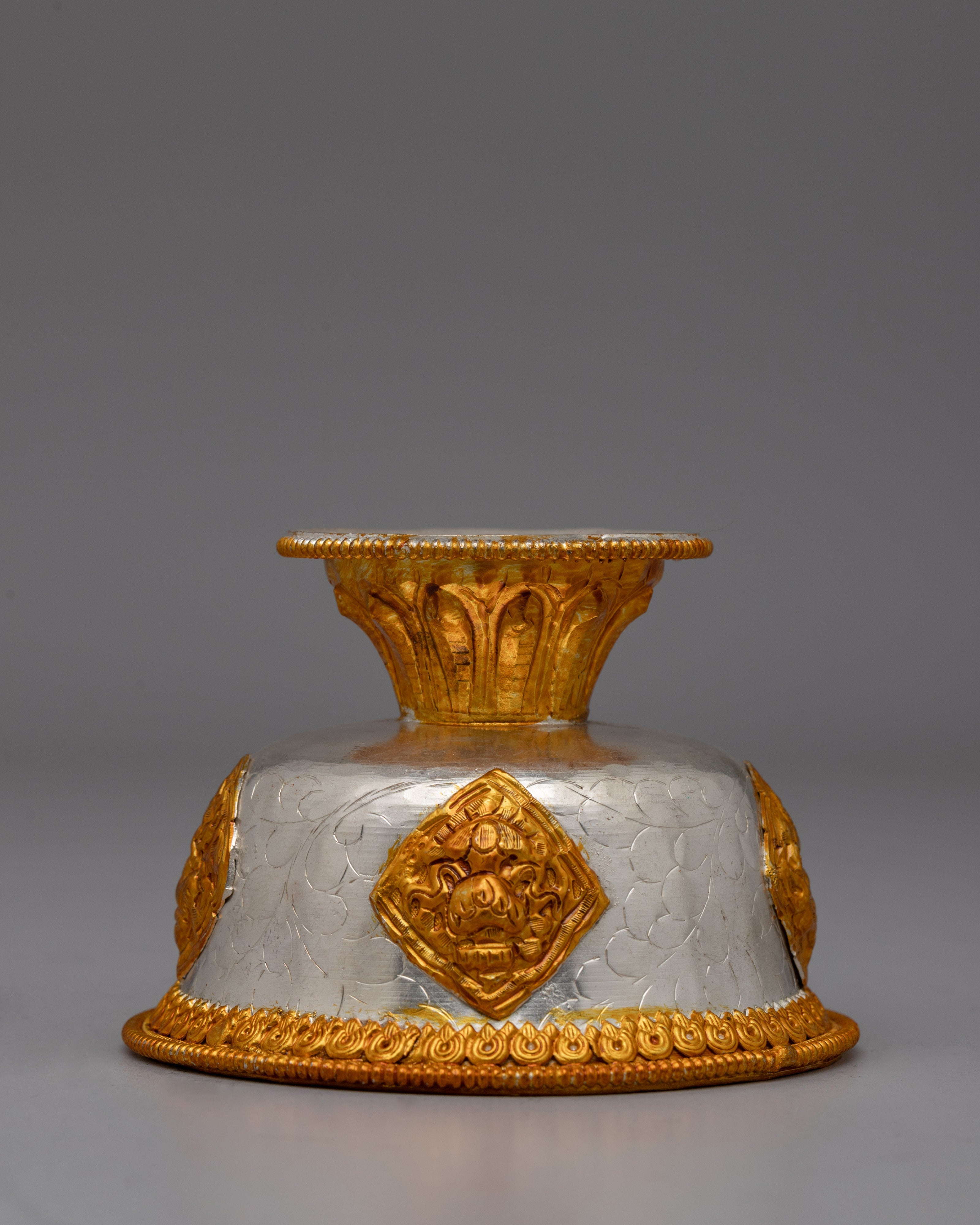 7 Tibetan Water Offering Bowls | Traditional Himalayan Artwork