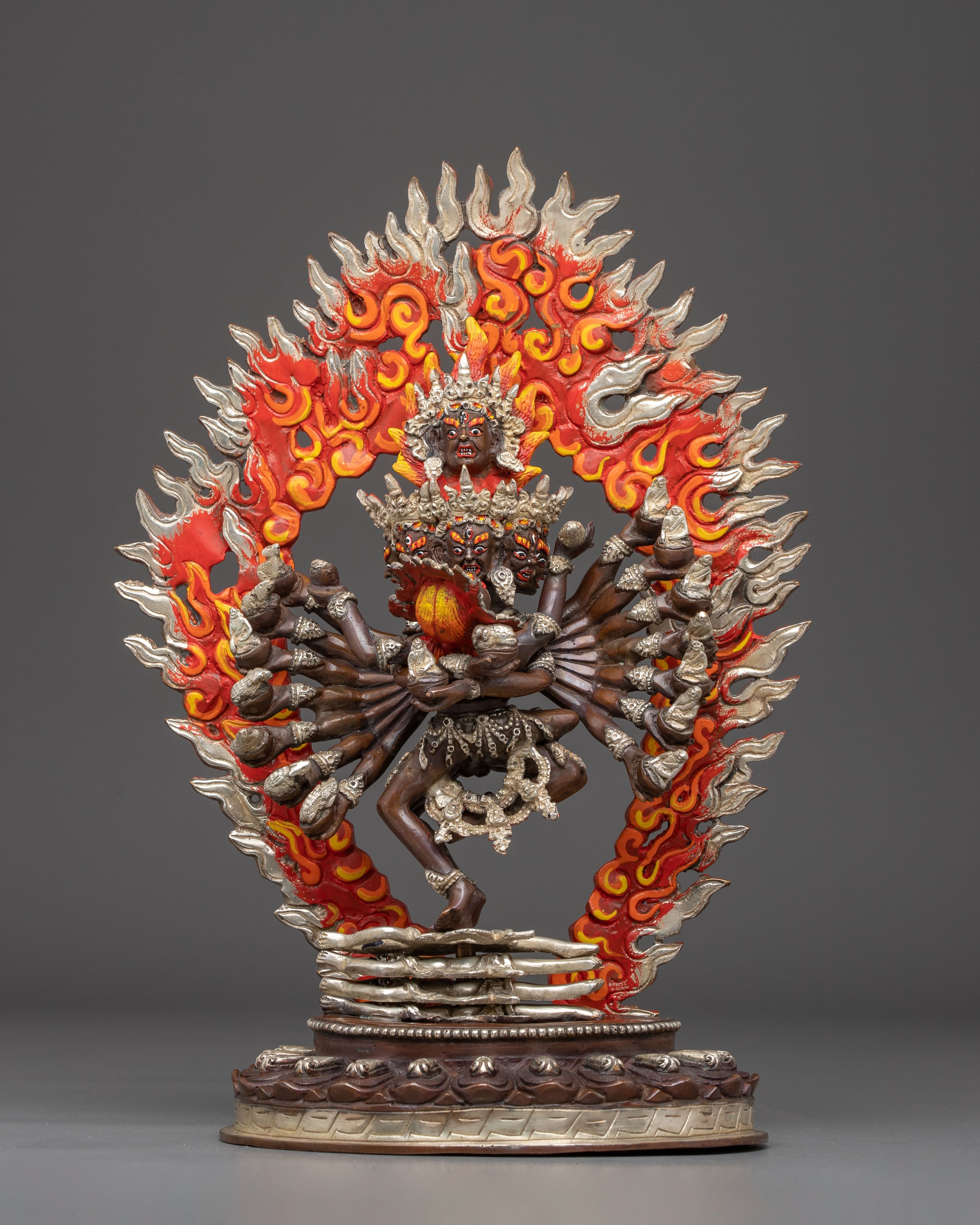 Tibetan Hevajra Statue | Wrathful Buddhist Deity