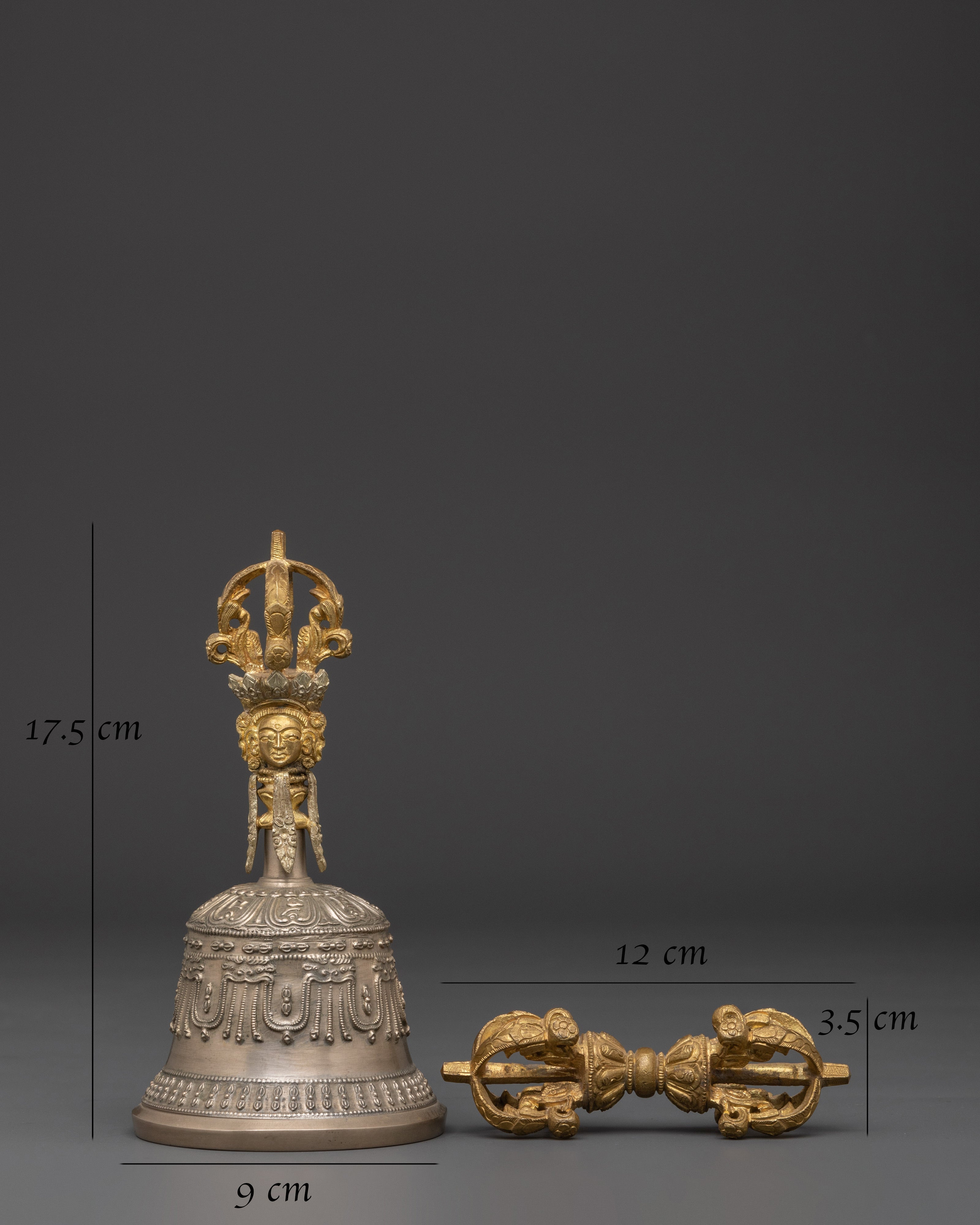 Handcrafted Buddhist Bell and Vajra | Meditation Tools for Spiritual Practice